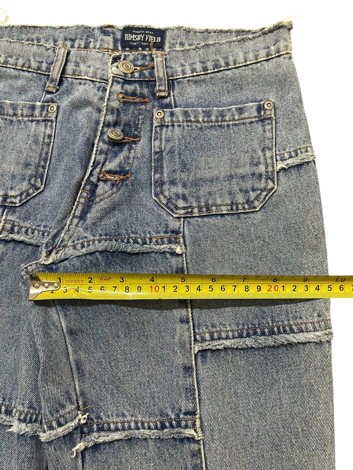 Hysteric Glamour Vintage Japanese Hagi Patchwork Hysteric Style Flared Jeans Size US 30 / EU 46 - 14 Thumbnail