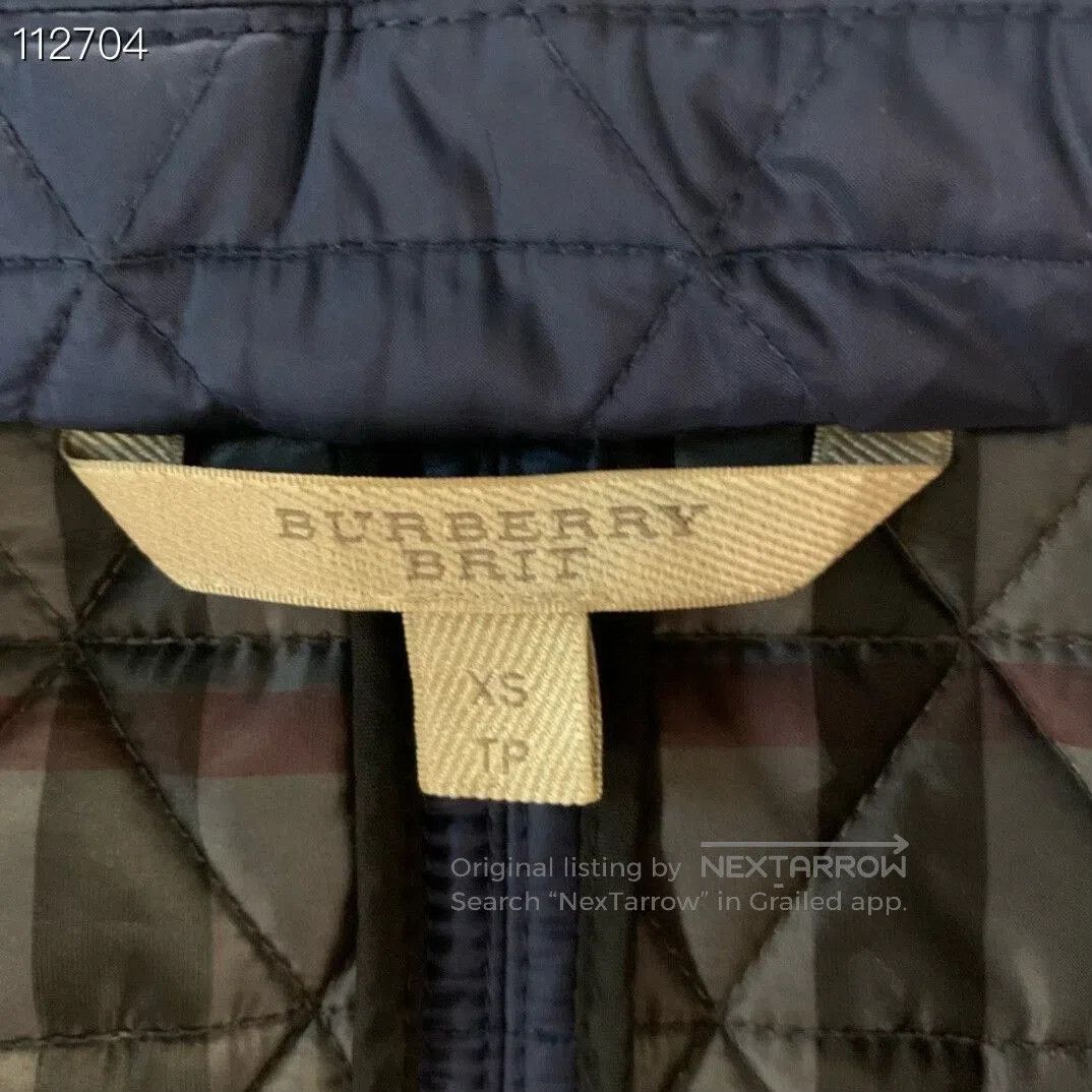 Burberry Burberry 073050 v25 Blue Padded Coat. Size XS / US 0-2 / IT 36-38 - 3 Thumbnail
