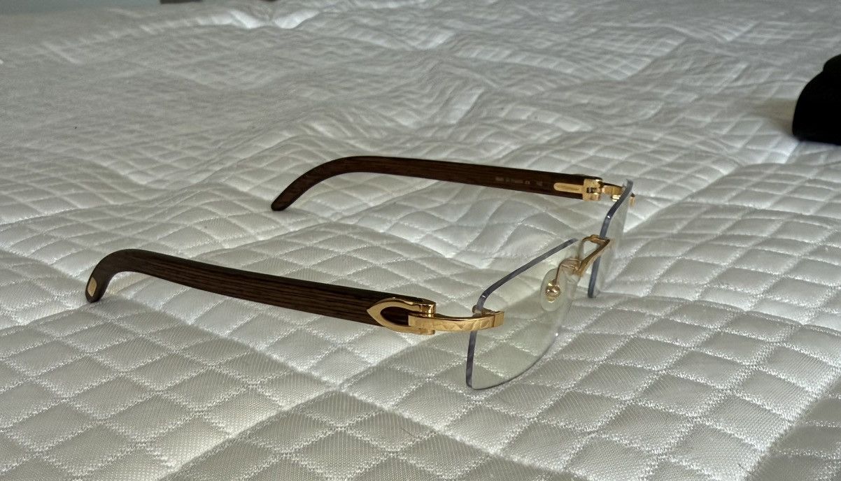 Cartier Discontinued Bubinga Woods Cartier Glasses + 2 sets of lens Size ONE SIZE - 1 Thumbnail