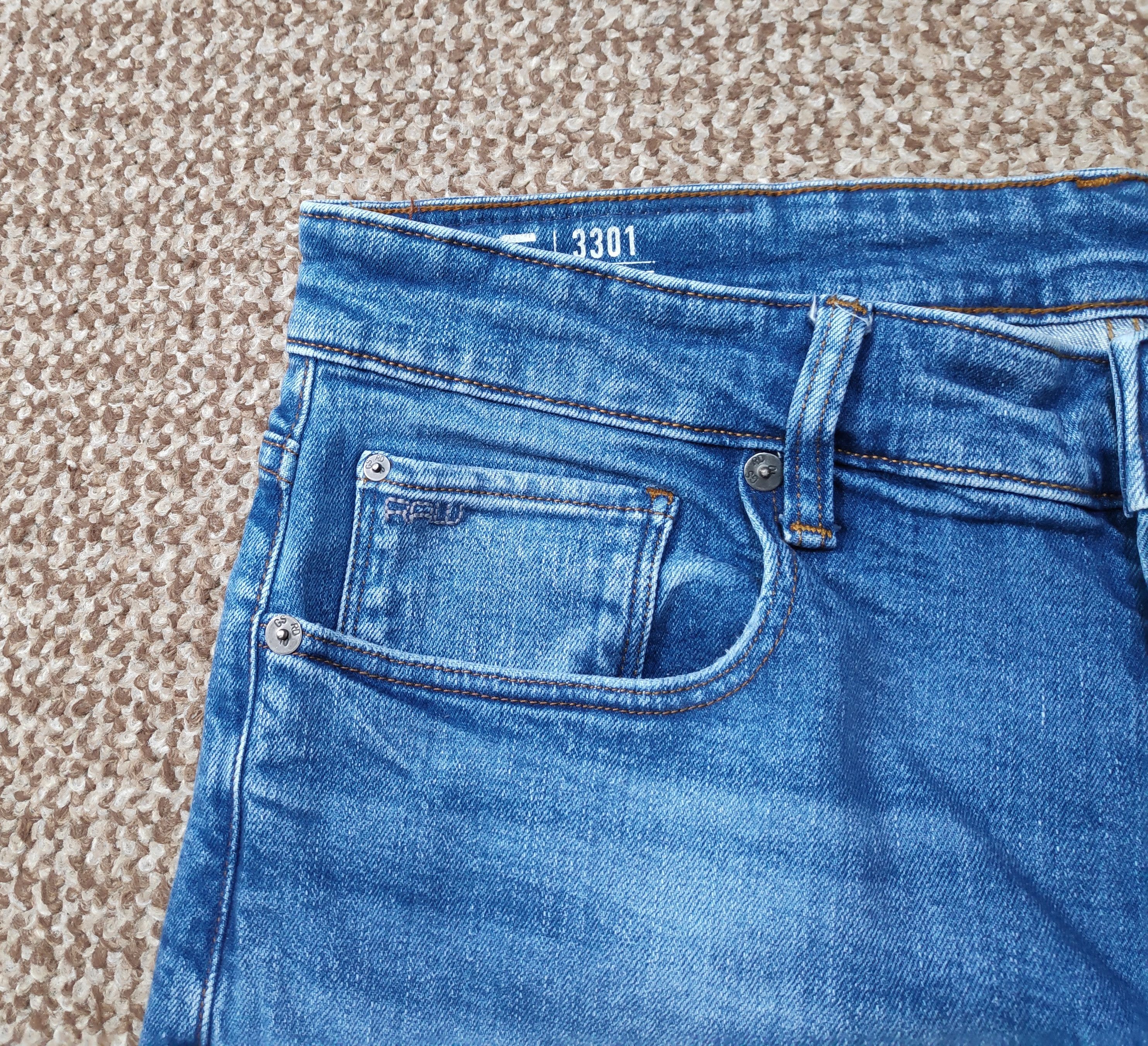 G-Star G-Star Raw 3301 Straight Denim Jeans sz W32 L32 Size US 32 / EU 48 - 7 Thumbnail