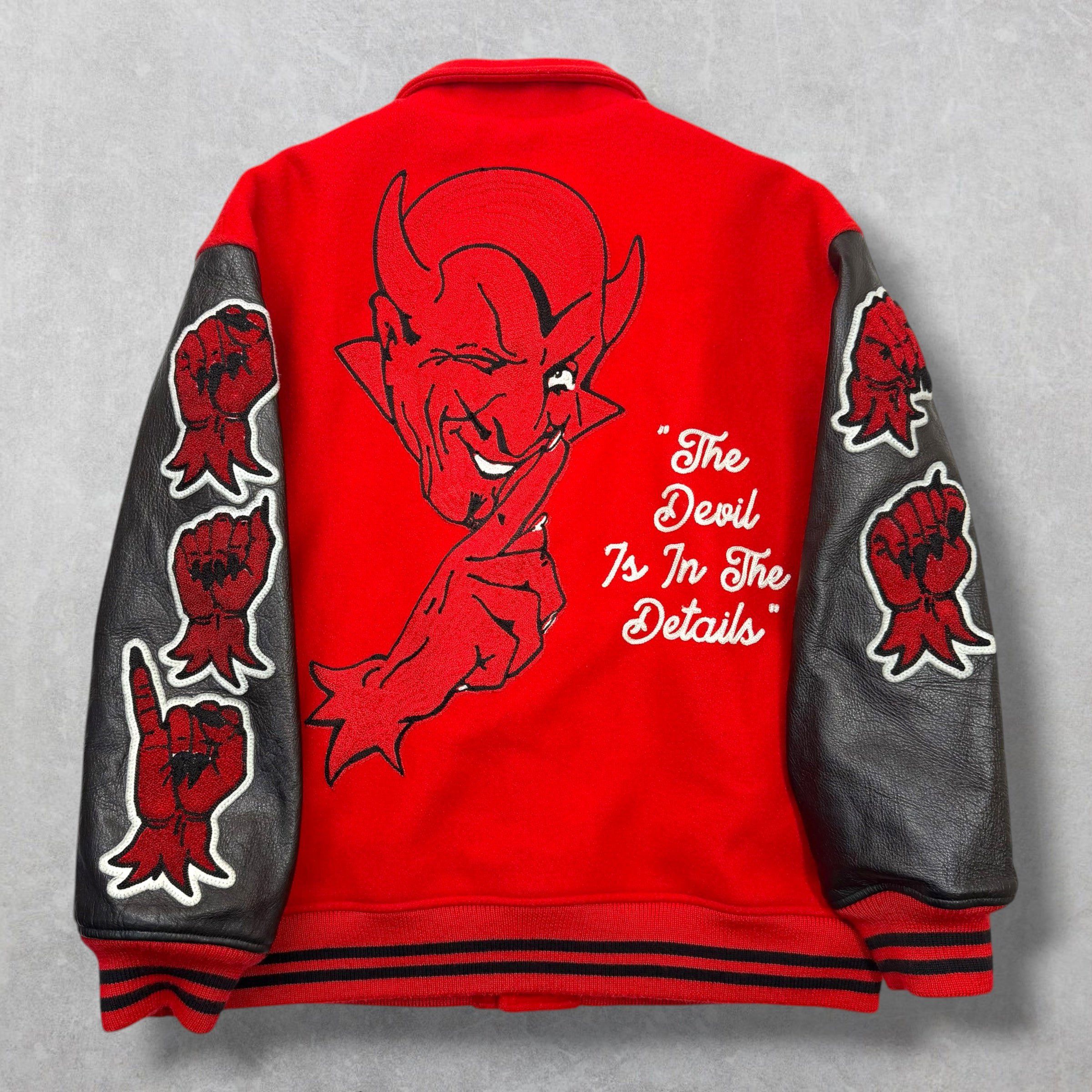 Saint Michael Saint Michael Devil Red Varsity Jacket XXL Size US XXL / EU 58 / 5 - 2 Thumbnail