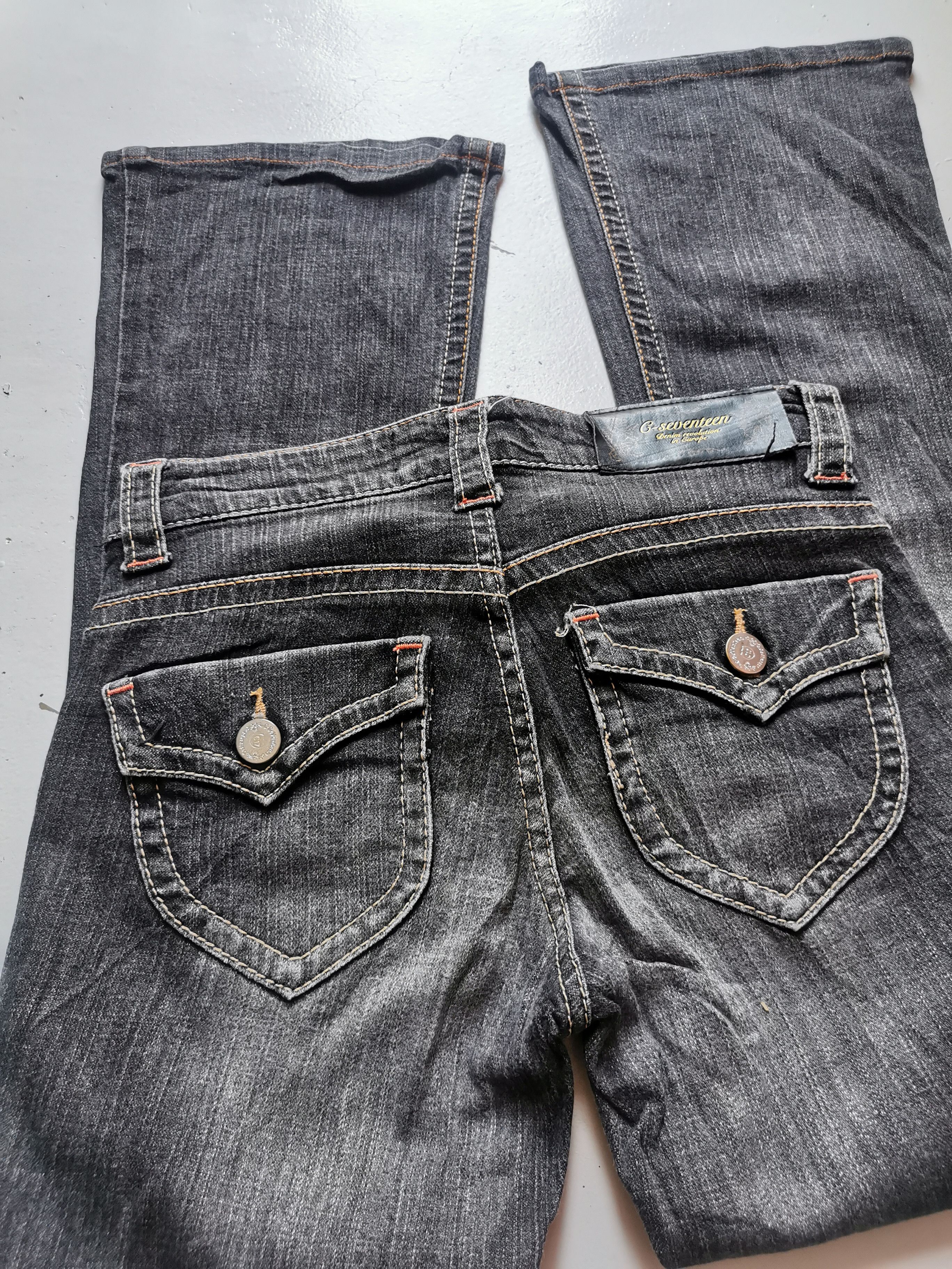 Tornado Mart 🇯🇵🔥🔥 VTG Japanese LGB Denim G-Seventen Flare Sick 🔥 Size US 28 / EU 44 - 9 Thumbnail