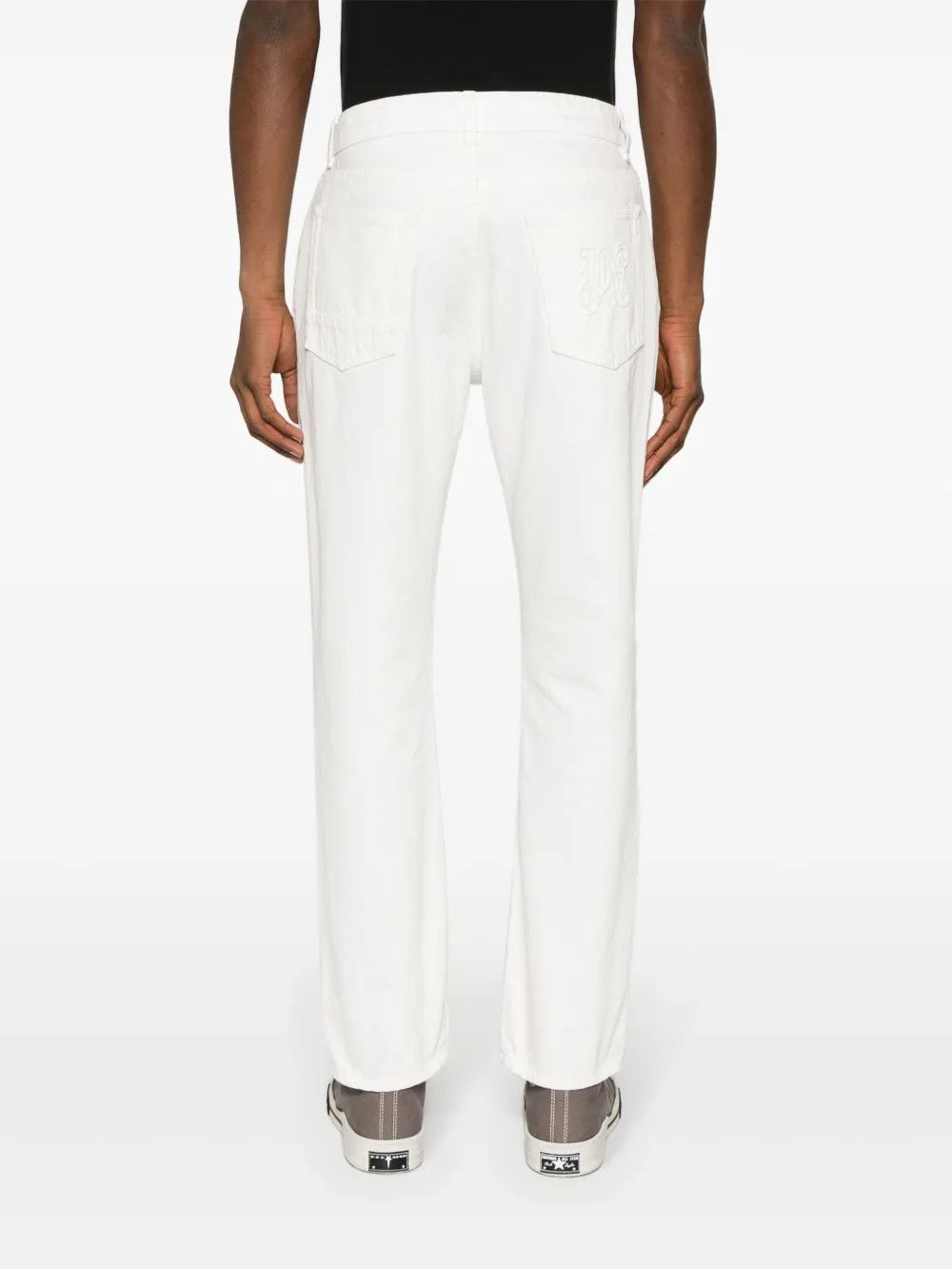 Palm Angels o1y0325 Denim Pant in White Size US 34 / EU 50 - 4 Thumbnail
