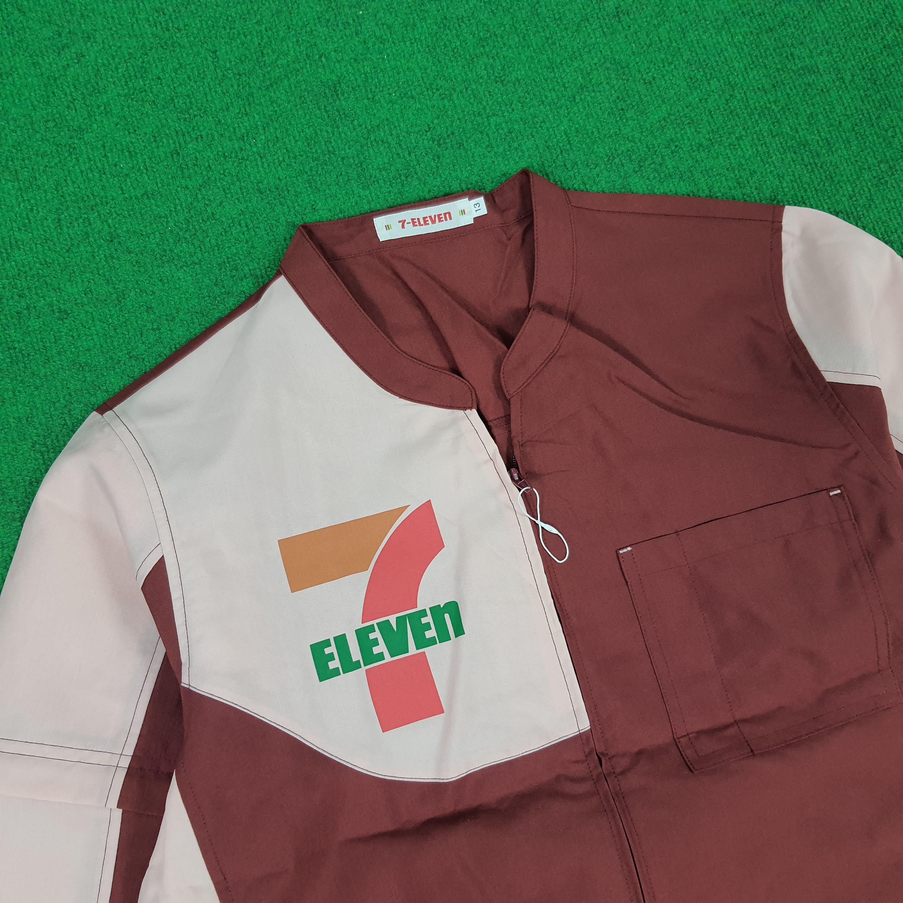 Japanese Brand × Vintage Vintage 7 Eleven Japanese Brand Staff Uniform Jacket Size M / US 6-8 / IT 42-44 - 2 Thumbnail