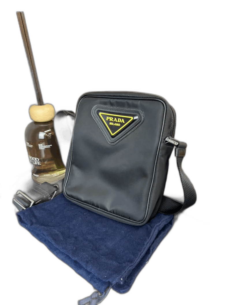 Prada Prada Yellow Triangle Recycled Nylon Camera Bag -2505 Size ONE SIZE - 1 Thumbnail