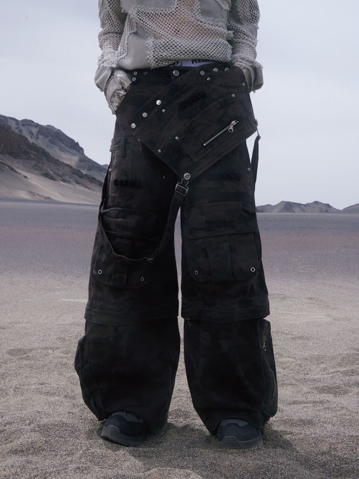 Streetwear Personsoul Brown Camo Overalls | Grailed