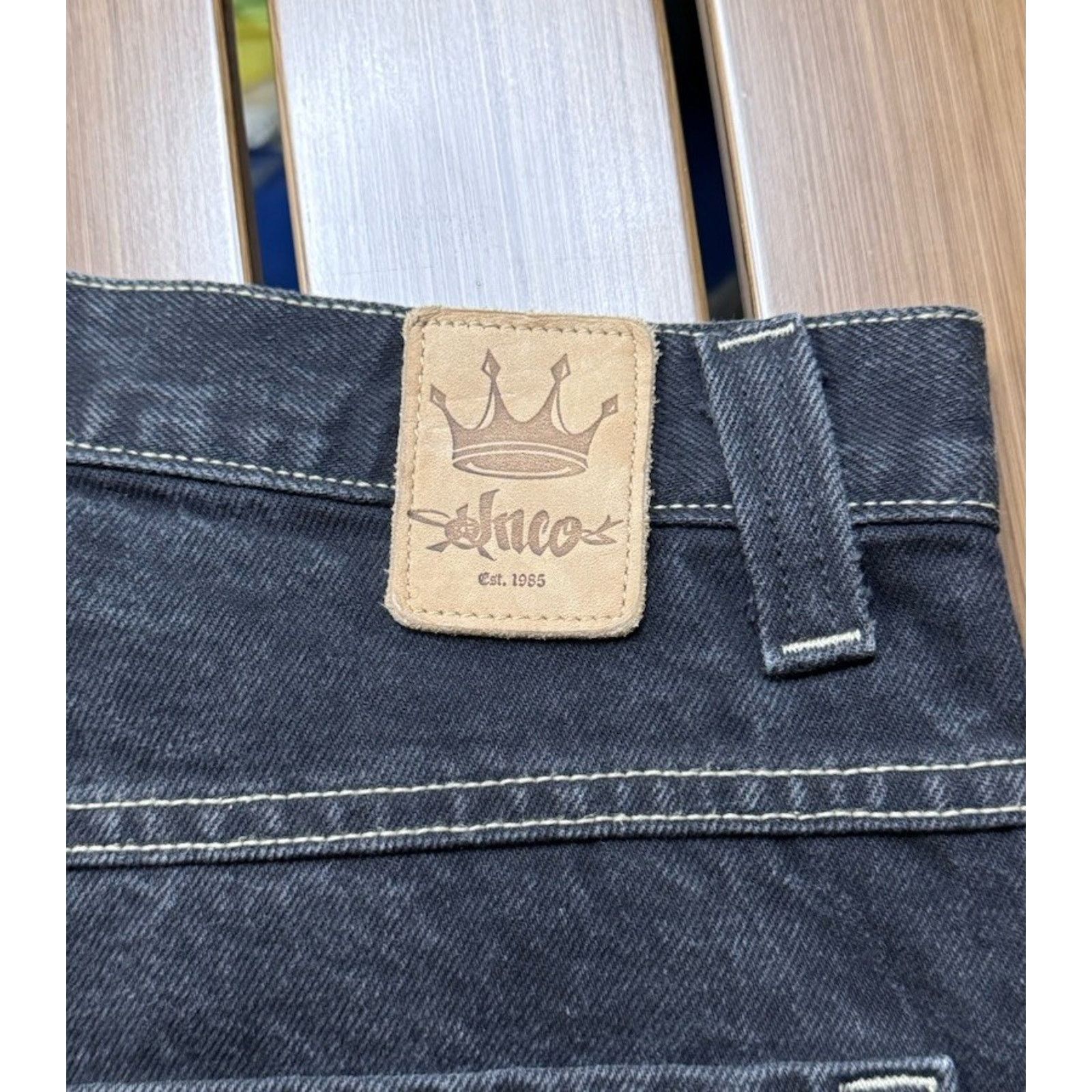 JNCO JNCO Jeans Shorts Mens 36 Baggy panther Embroidered Size US 36 / EU 52 - 3 Thumbnail