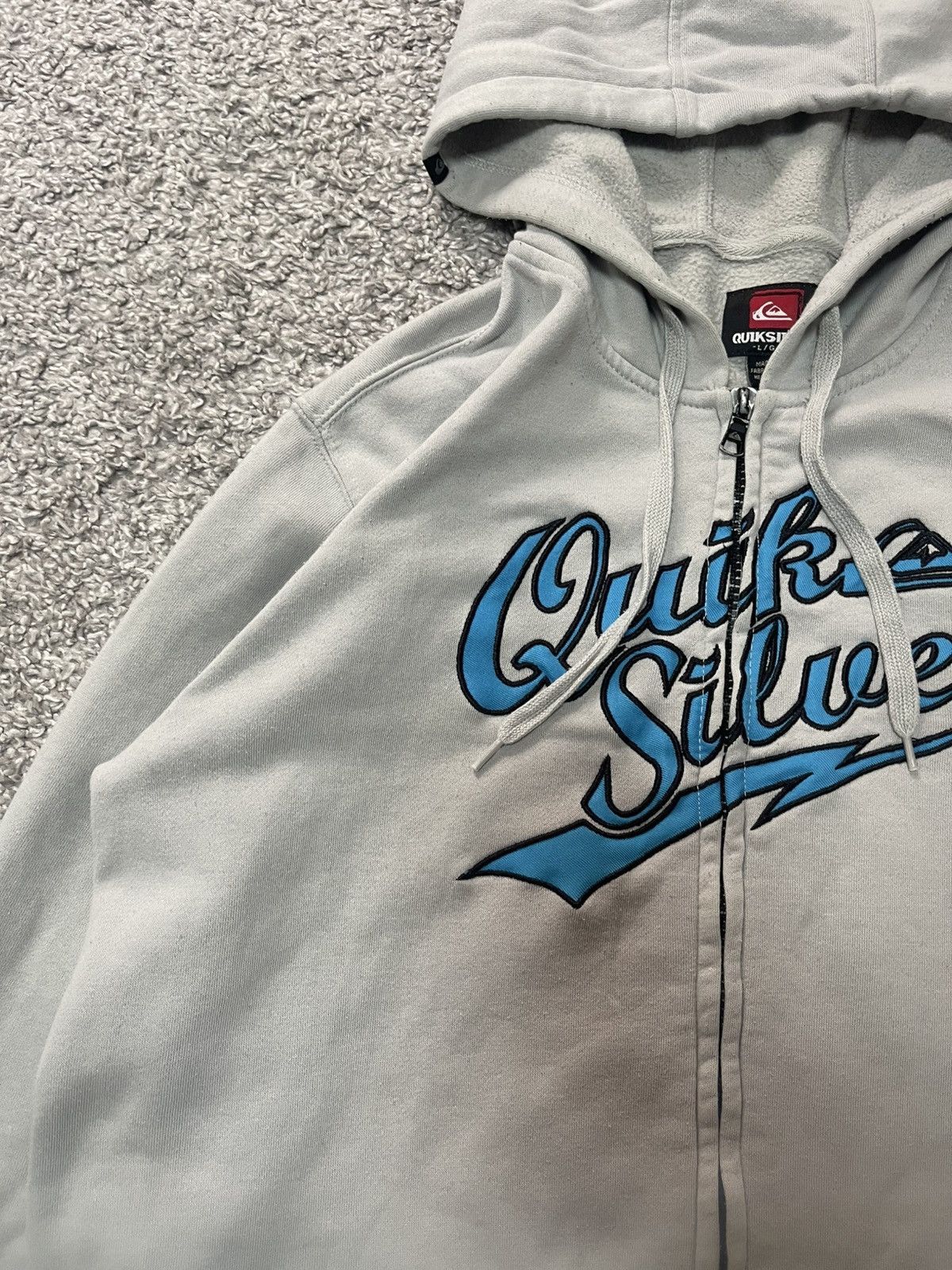 Quiksilver Quiksilver Hoodie Y2K Skate Surf Zip Embroidered Sweatshirt Size US L / EU 52-54 / 3 - 3 Thumbnail