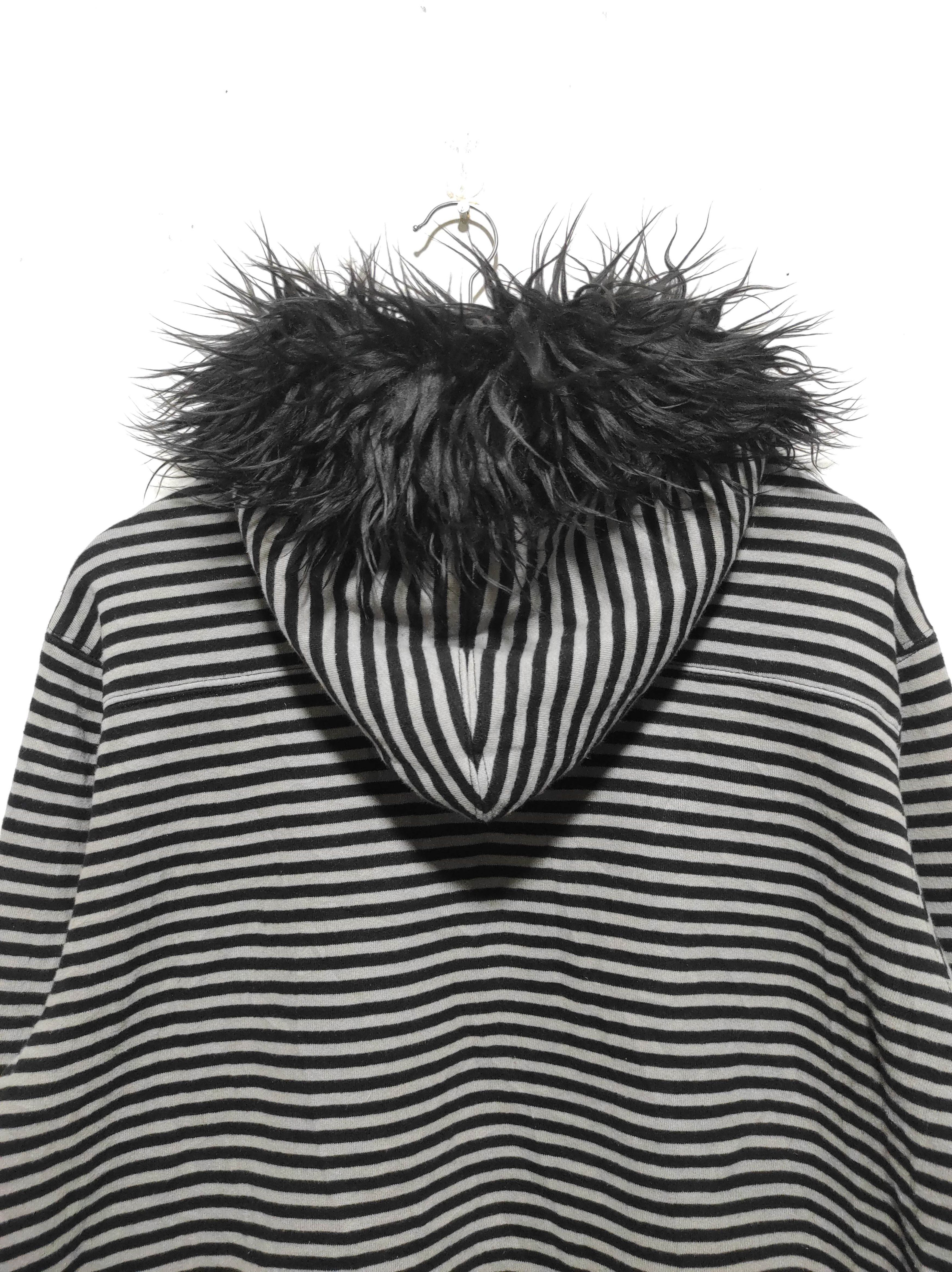If Six Was Nine John Henry Stripe Zip Fur Hoodie LGB style Size US XL / EU 56 / 4 - 15 Thumbnail