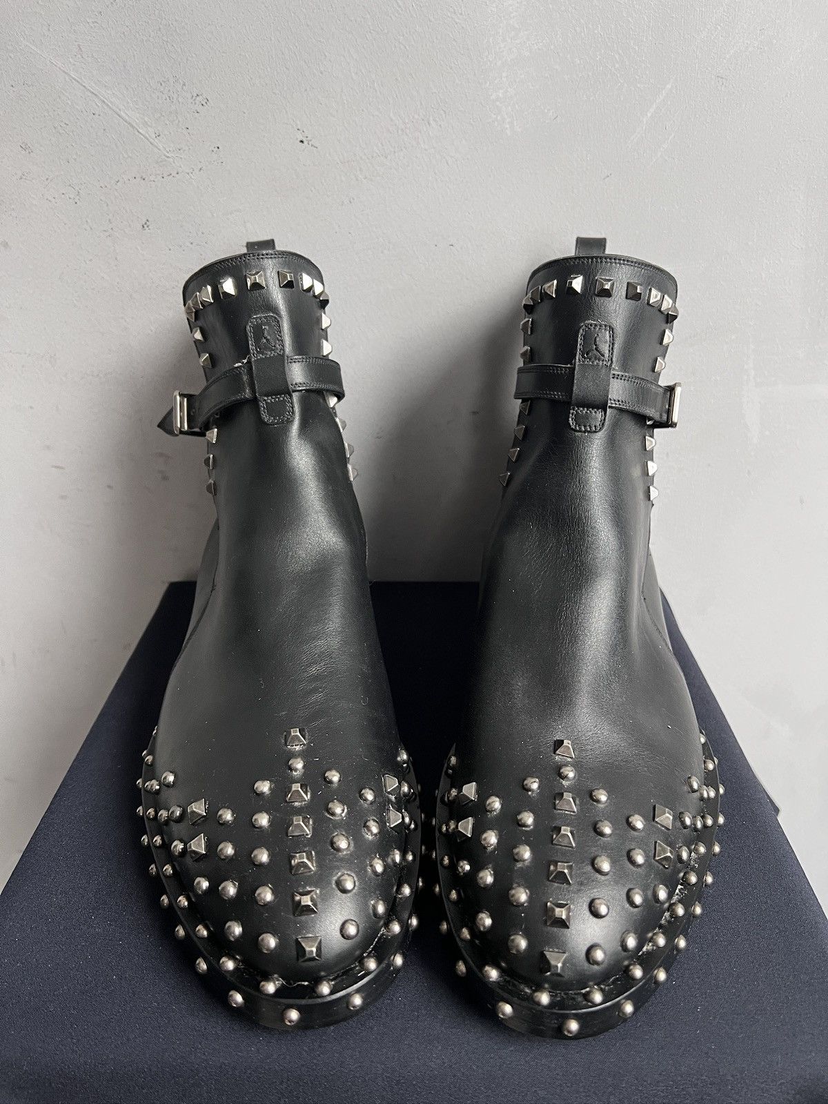 Bally Vintage Studded Leather Metal Ankle Boots Bally Size US 10 / EU 43 - 5 Thumbnail