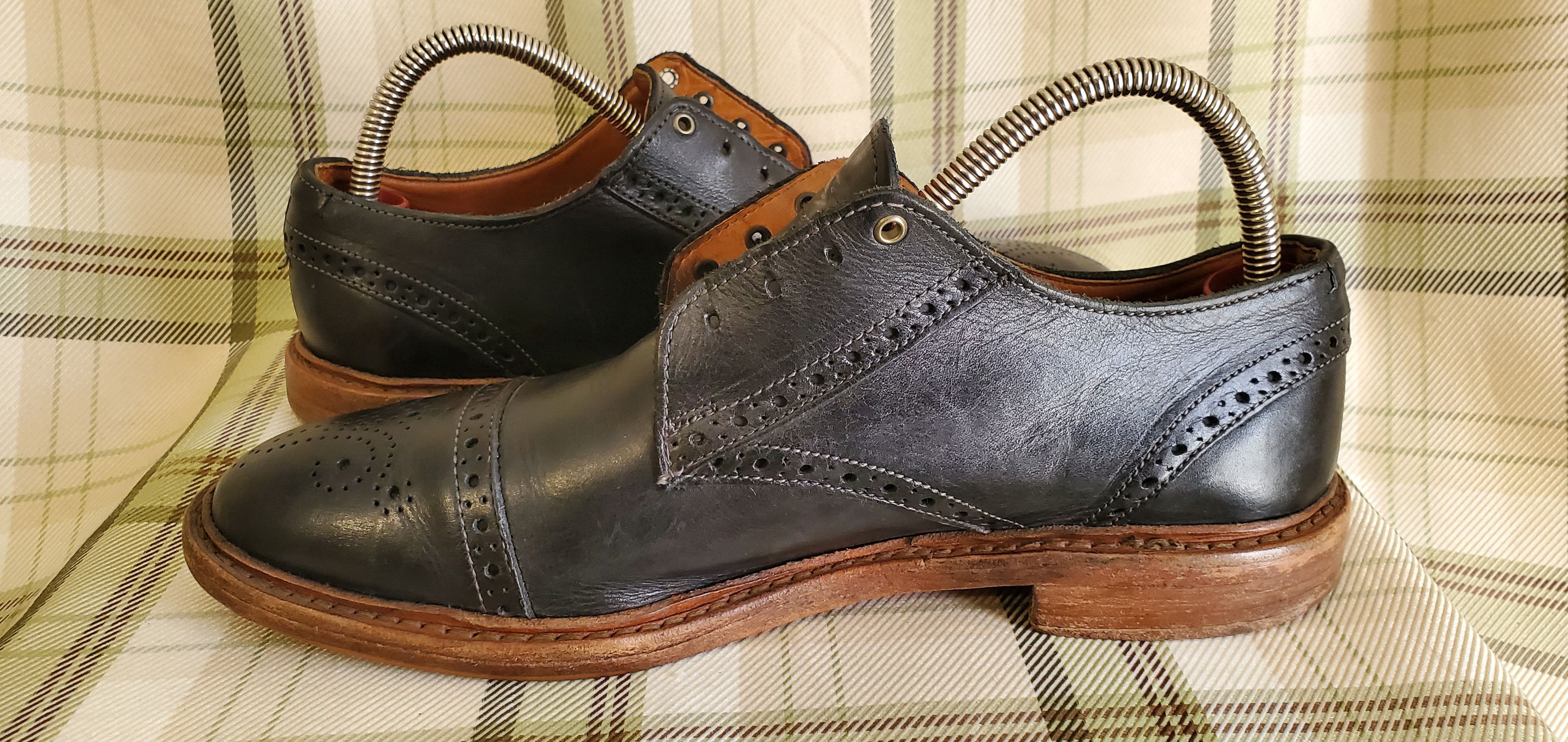 ALLEN EDMONDS BAINBRIDGE Brown Lace Up Dress Shoes
