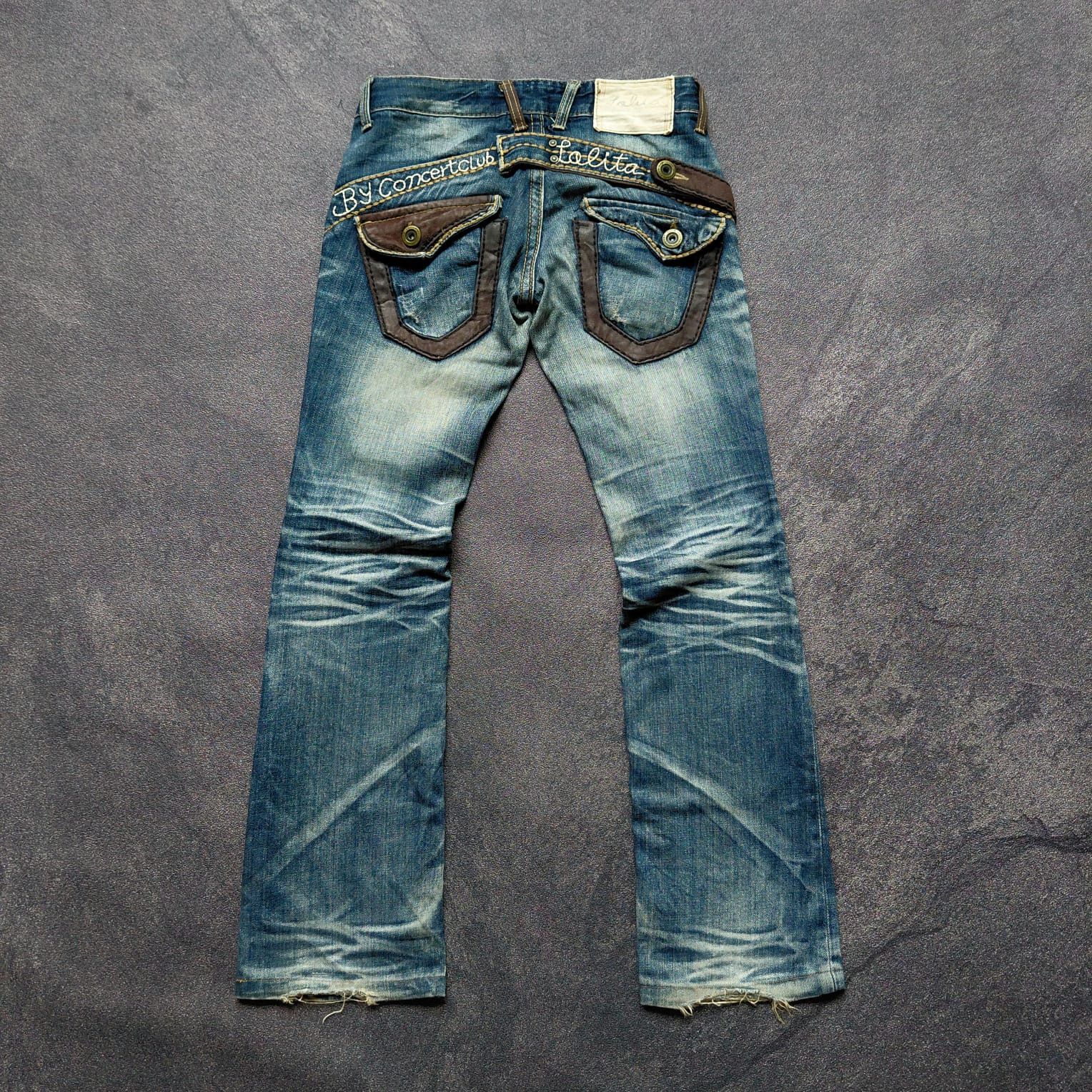 Tornado Mart Yoshitomo Nara Lolita Distresed Flare Jeans Size US 29 - 1 Thumbnail
