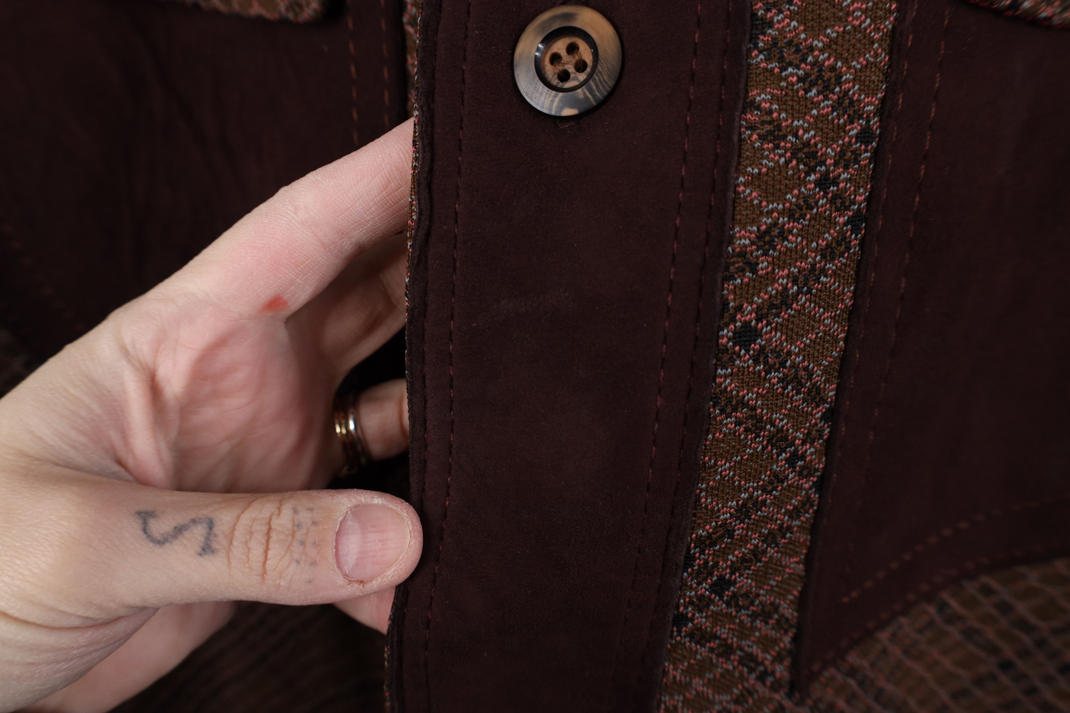 Vintage Vintage 60s 70s Streetwear Knit Button Jacket Blazer Plaid Size US XXL / EU 58 / 5 - 4 Thumbnail