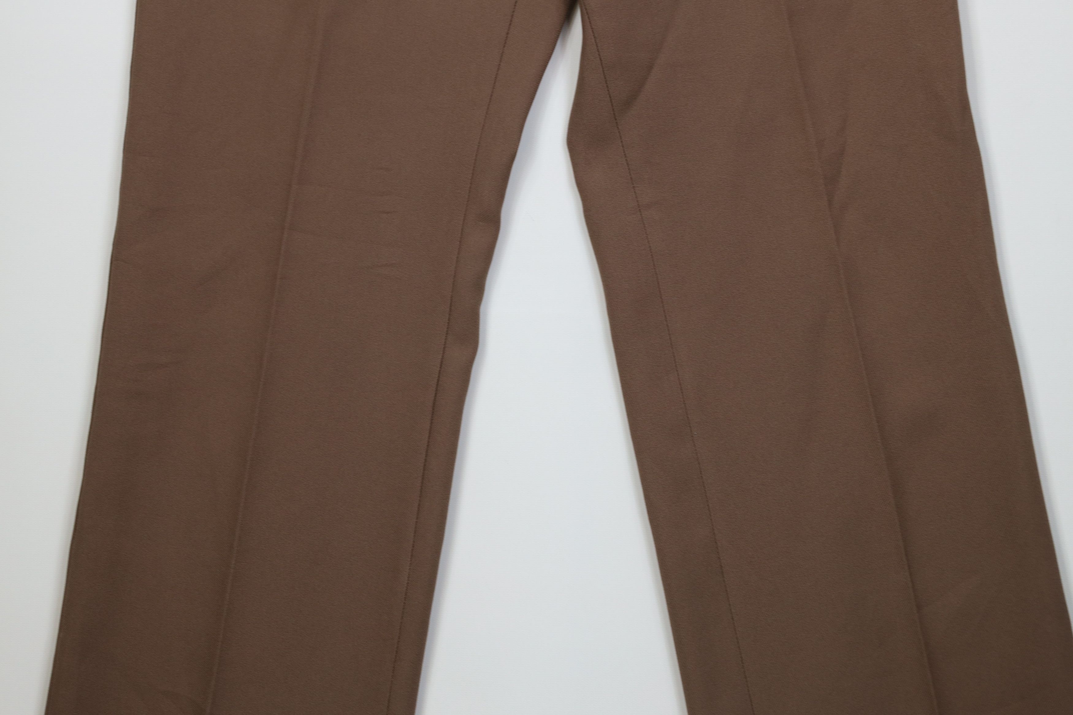 Levi's Vintage 70s Levis Knit Flared Wide Leg Chino Pants Brown USA Size US 32 / EU 48 - 3 Thumbnail