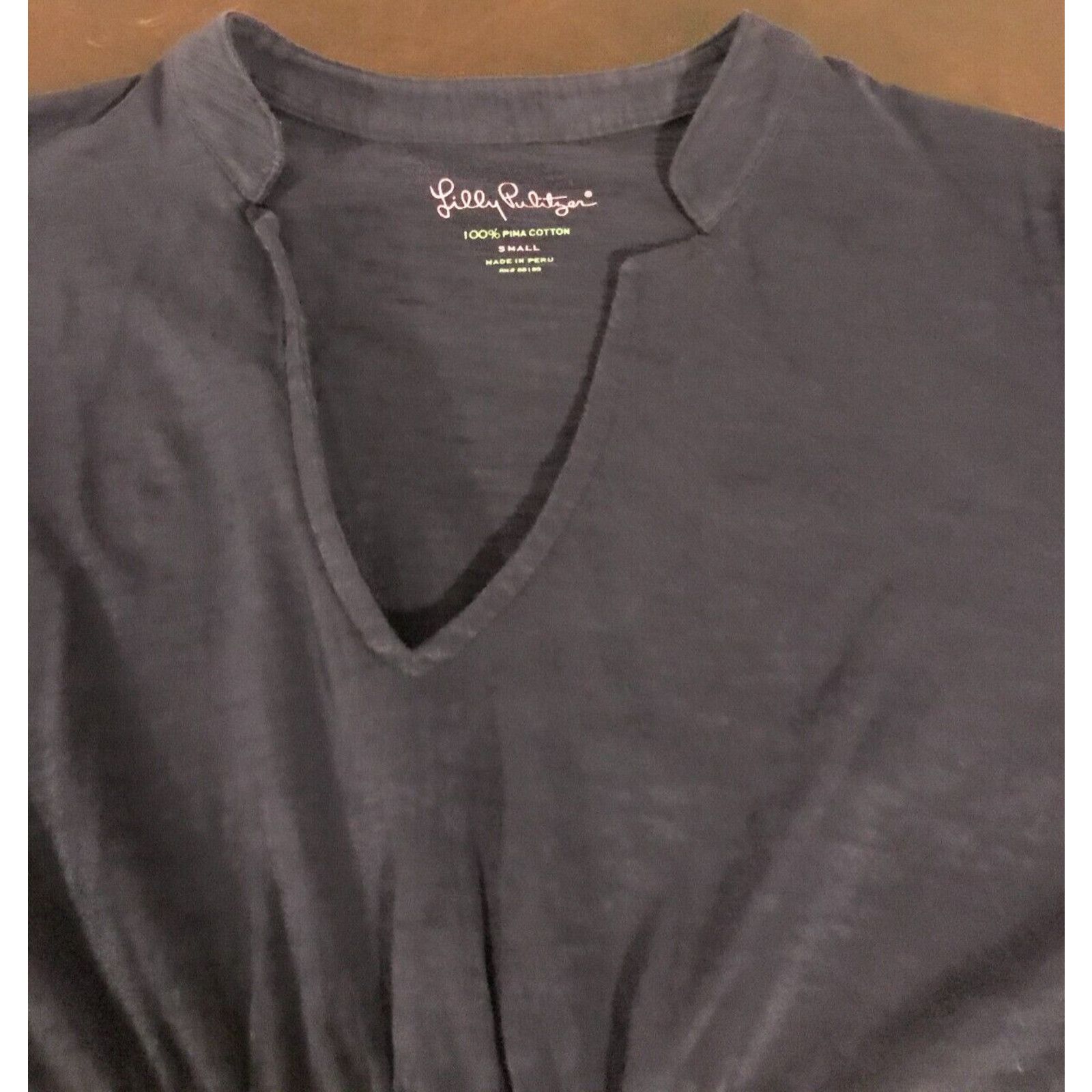 Lilly Pulitzer Lilly Pulitzer Women's 3/4 Sleeve Blue 100% Pima Cotton Top Size S / US 4 / IT 40 - 5 Thumbnail