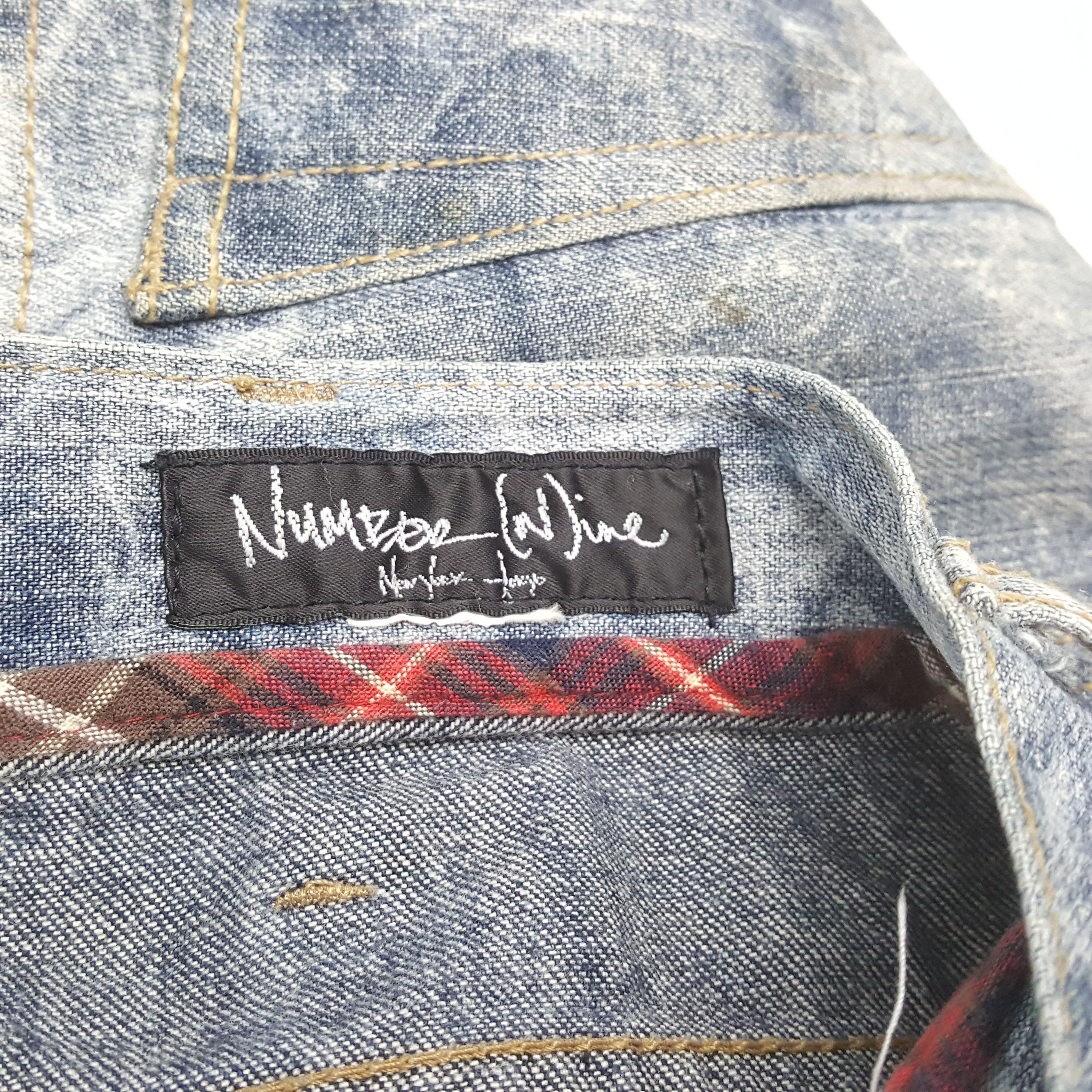 Number (N)ine NUMBER (N)INE Japanese Brand Fashion Design Style Jeans Size US 32 / EU 48 - 14 Thumbnail