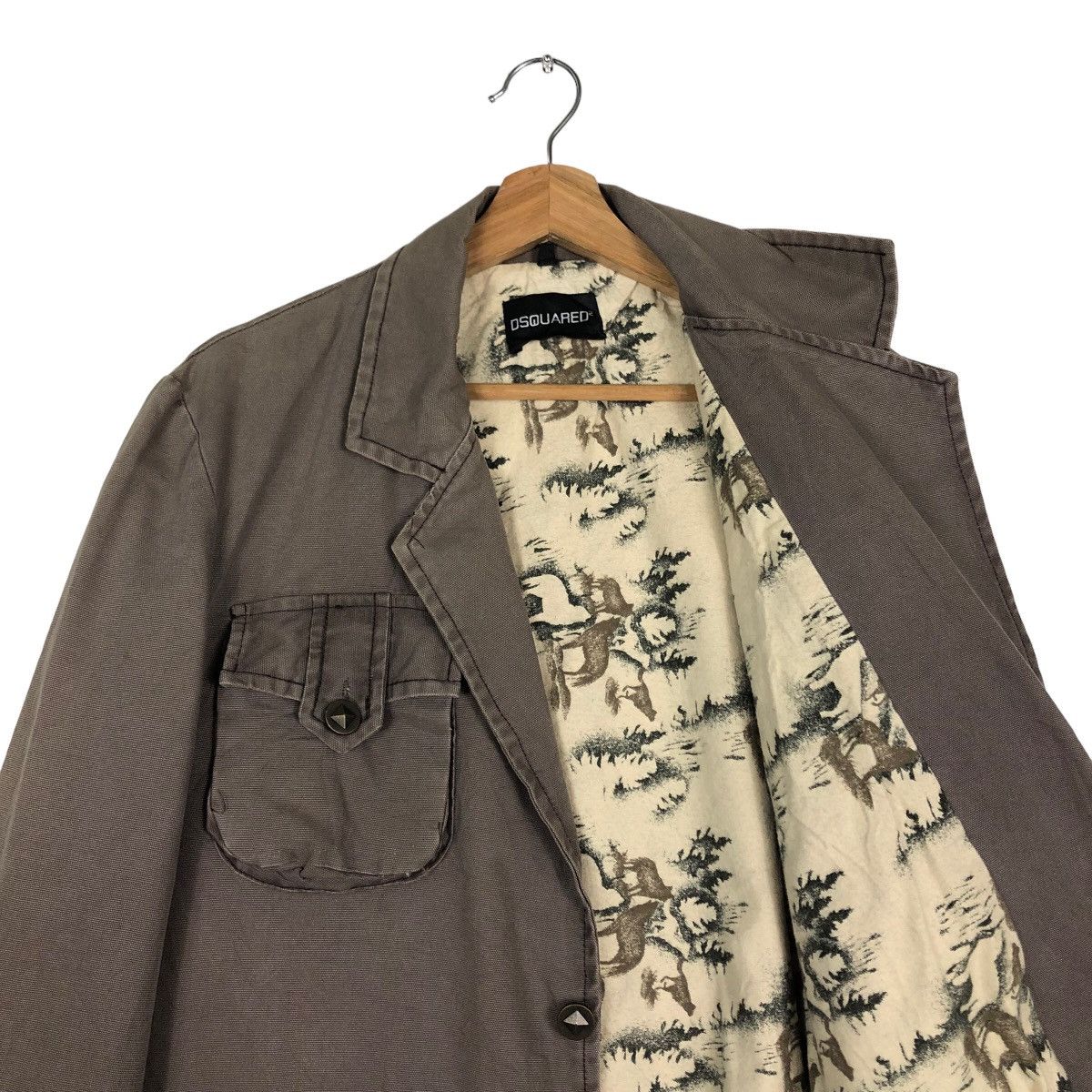 Dsquared2 🔥Worker Chore Jacket Double Breast Rare Lining Dsquared2 Size US L / EU 52-54 / 3 - 12 Thumbnail