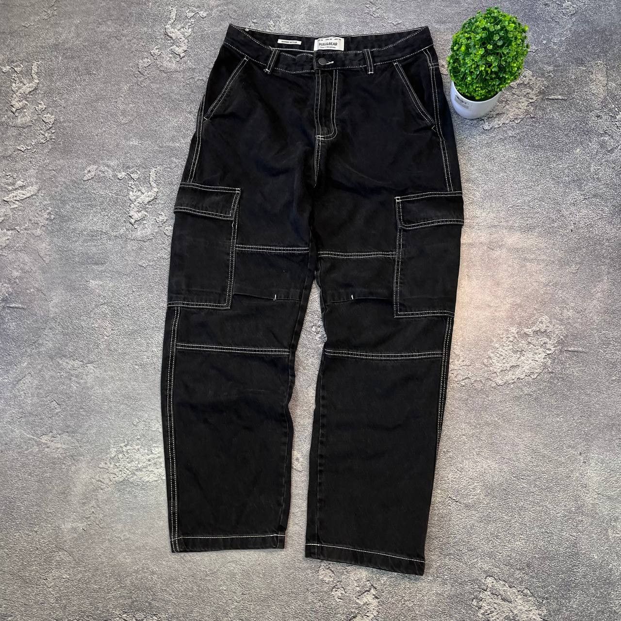 Japanese Brand Jeans Dirty Pants Faded Crash Denim Thrashed Y2K Distressed Size US 33 - 7 Thumbnail
