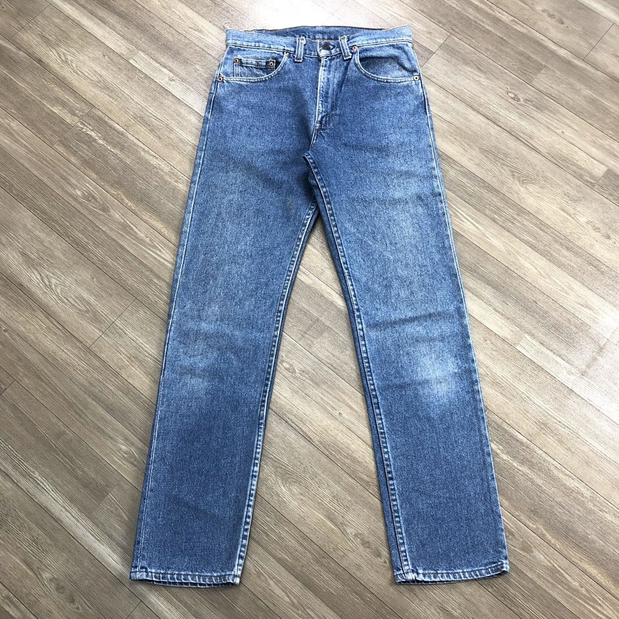 Levi's × Levi's Vintage Clothing 🇺🇸80’s Vintage Levis 501 #552 30x31 Straight Leg Blue Jeans Size US 29 - 1 Thumbnail