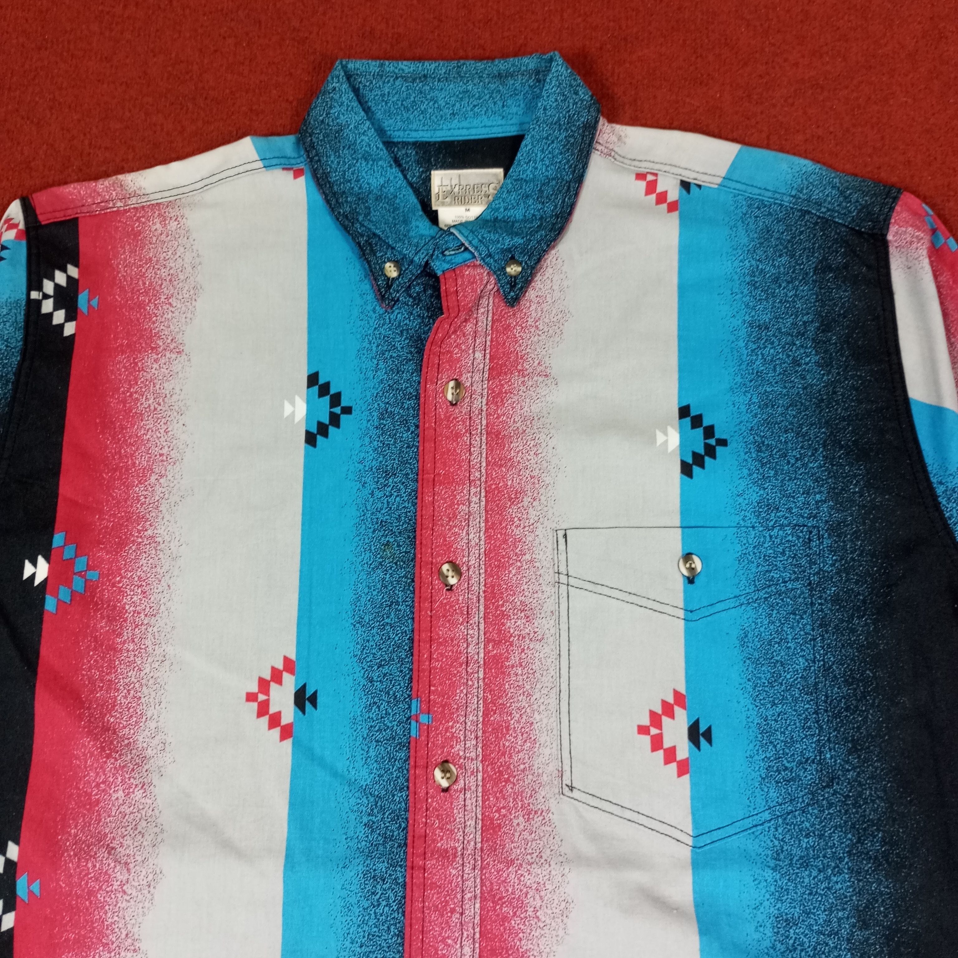 Express × Vintage Express Rider Rare Design Classic Style Shirt Size US M / EU 48-50 / 2 - 2 Thumbnail