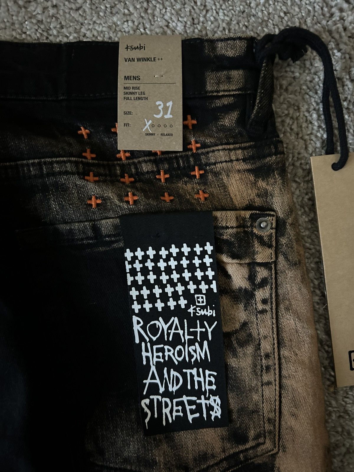 Ksubi Van Winkle HellFire Jeans Size US 31 - 3 Thumbnail