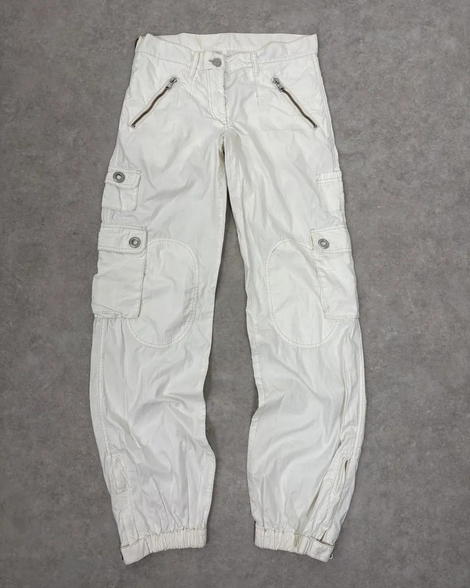 Dolce & Gabbana AW2004 Dolce & Gabbana White Nylon Cargo Pants Size US 30 / EU 46 - 4 Thumbnail