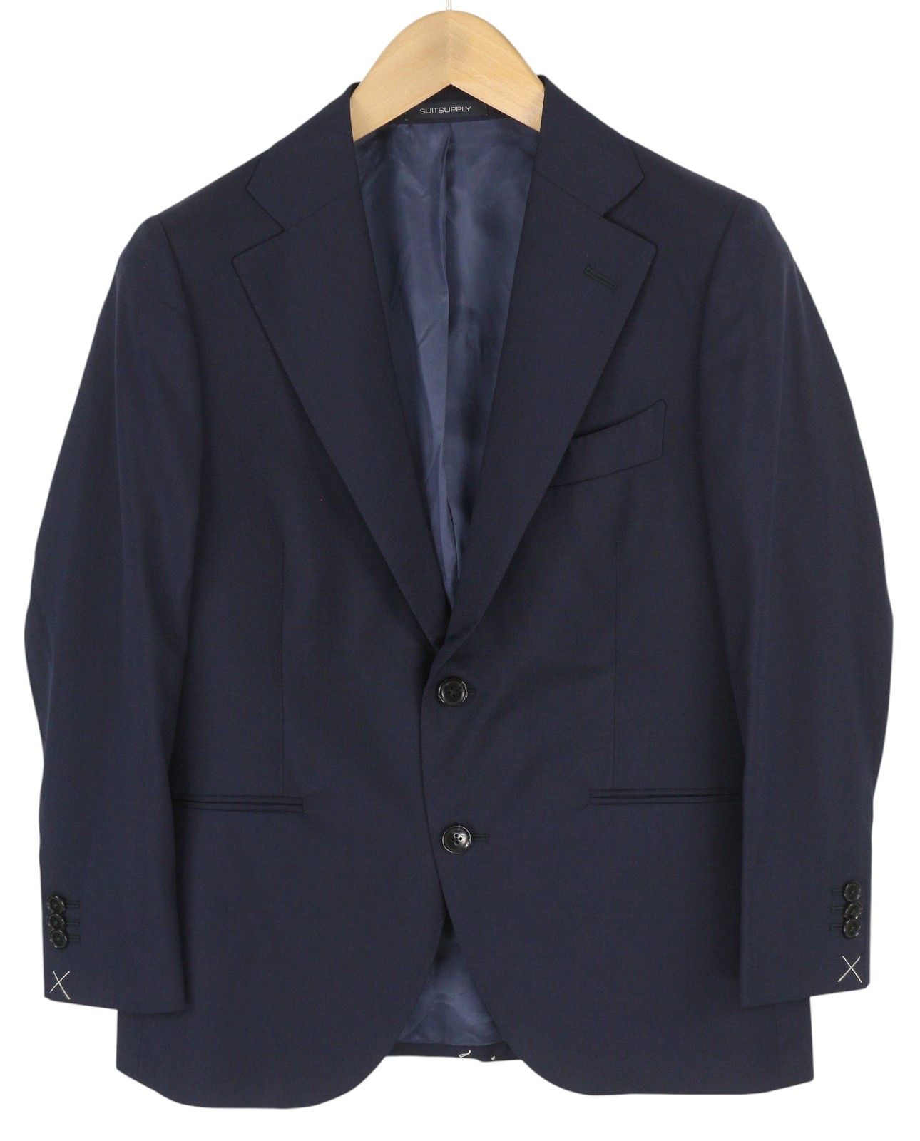 Suitsupply LA SPALLA UK36S/W27 Blue Wool 2 Piece Suit 85709 Size 36S - 2 Thumbnail