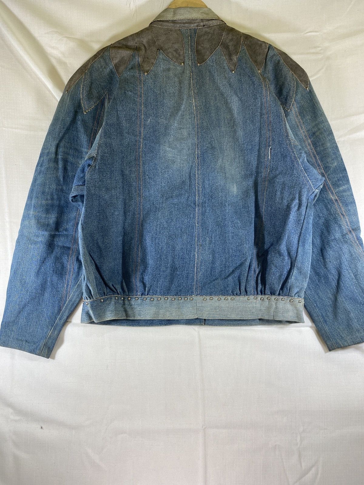 Roberto Cavalli artisanal sidezip studded peacock jacket Size US M / EU 48-50 / 2 - 2 Thumbnail