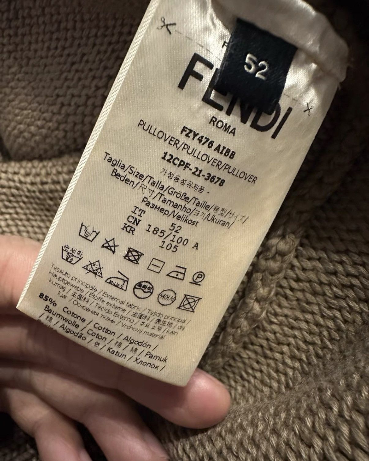 Fendi Fendi Sweater Size US L / EU 52-54 / 3 - 5 Thumbnail