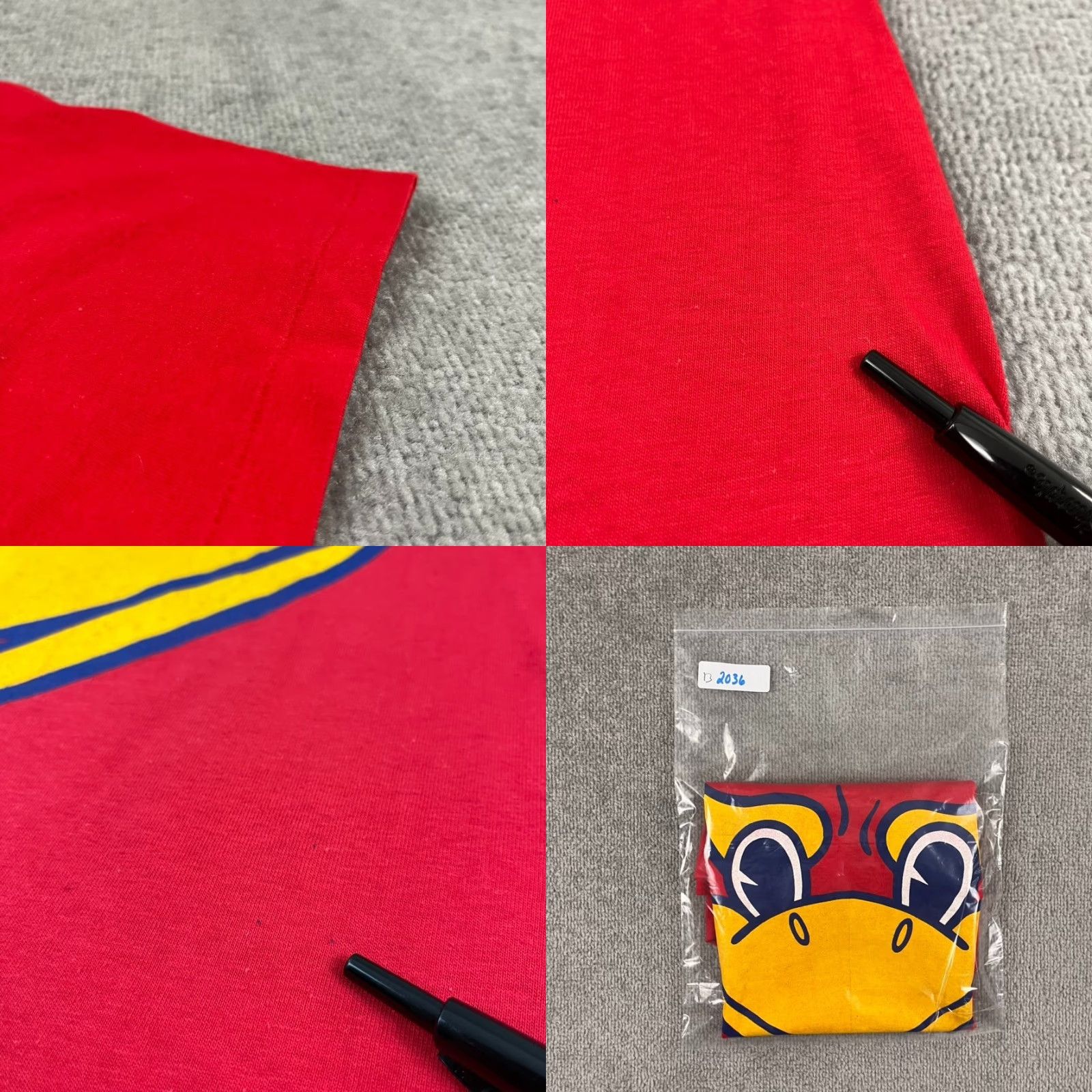 Hanes VINTAGE Kansas University Jayhawks Hanes Beefy-T Shirt Adult Mens Small Red Beak Em Graphic 1985 Size US M / EU 48-50 / 2 - 8 Thumbnail