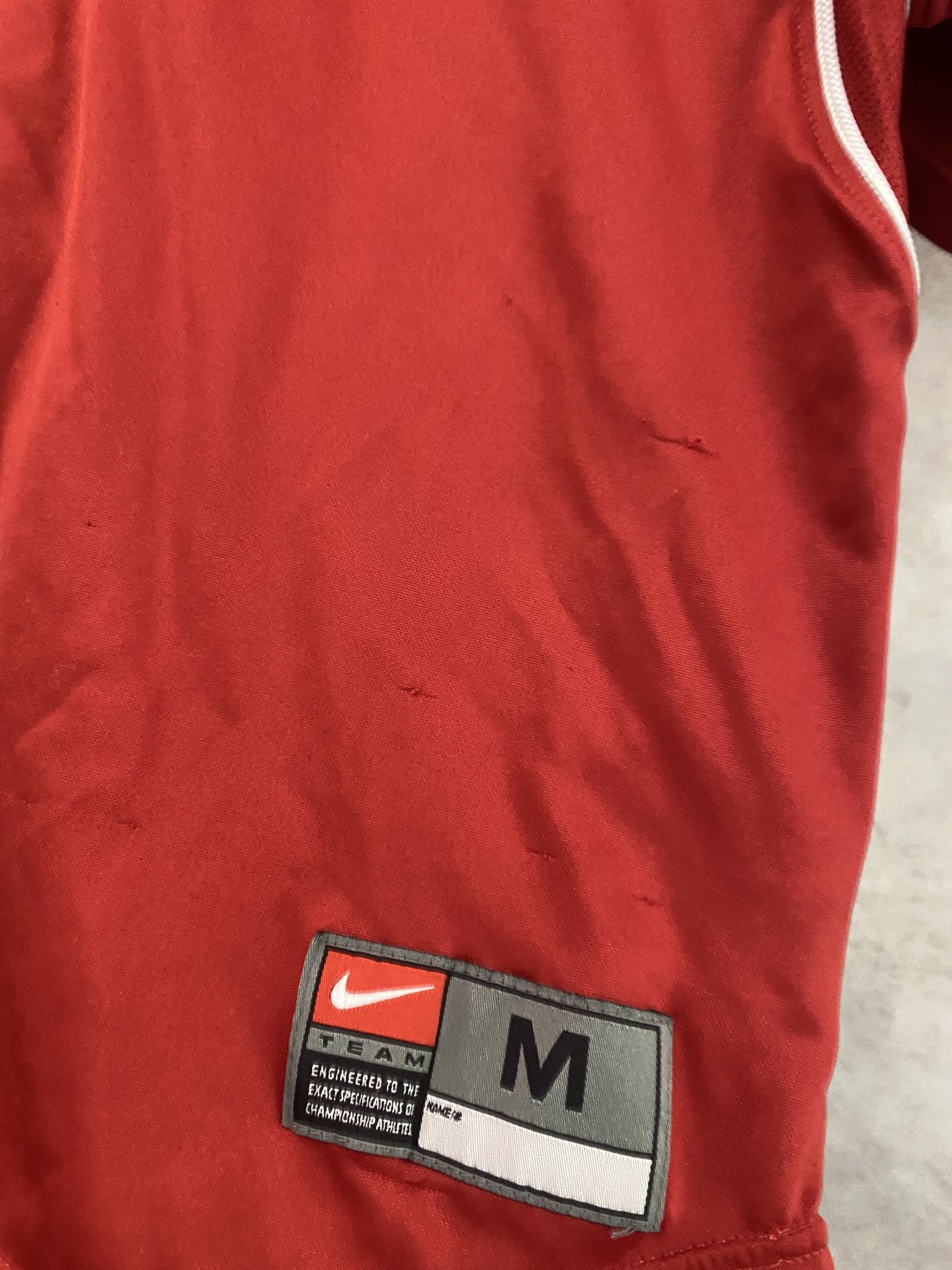 Designer × Nike × Vintage Nike Team Center Logo T-Shirt Red Size US S / EU 44-46 / 1 - 3 Thumbnail