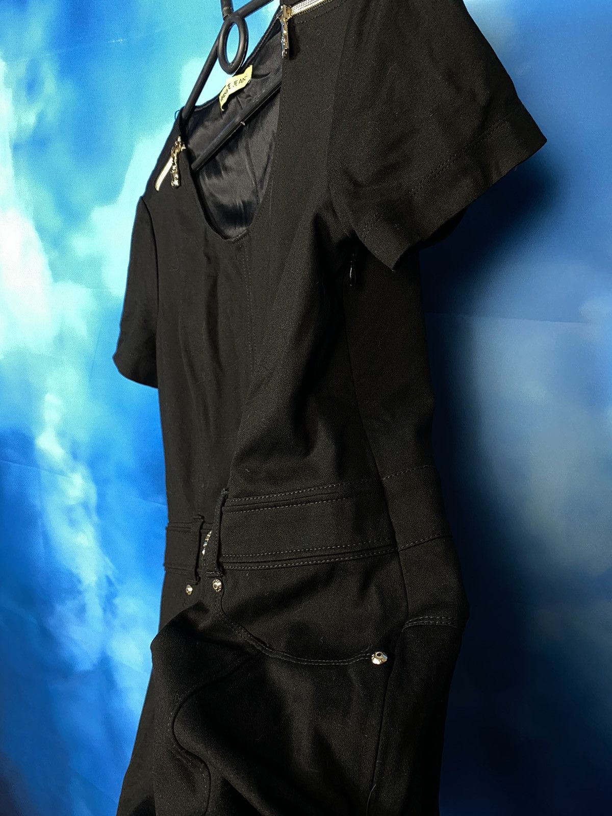 Versace 🔥 VERSACE MIDI DRESS WITH METAL BELT Size M / US 6-8 / IT 42-44 - 7 Thumbnail