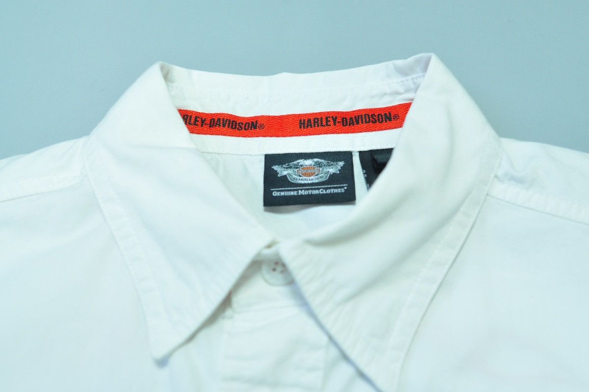 Harley Davidson Harley Davidson white Shirt logo rare Size US L / EU 52-54 / 3 - 10 Thumbnail