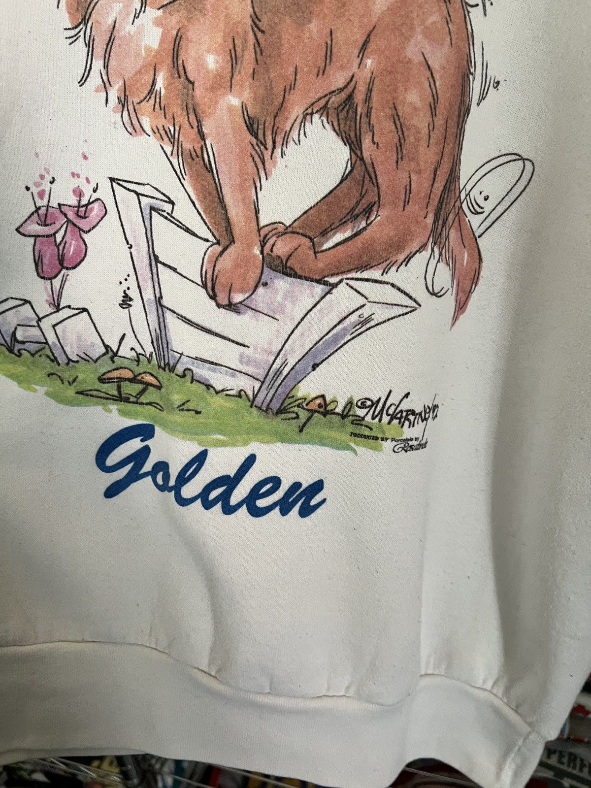Arts & Science 1992 Golden Retriever Dog Rosadinde Habitat 90s Crewneck Size US L / EU 52-54 / 3 - 3 Thumbnail