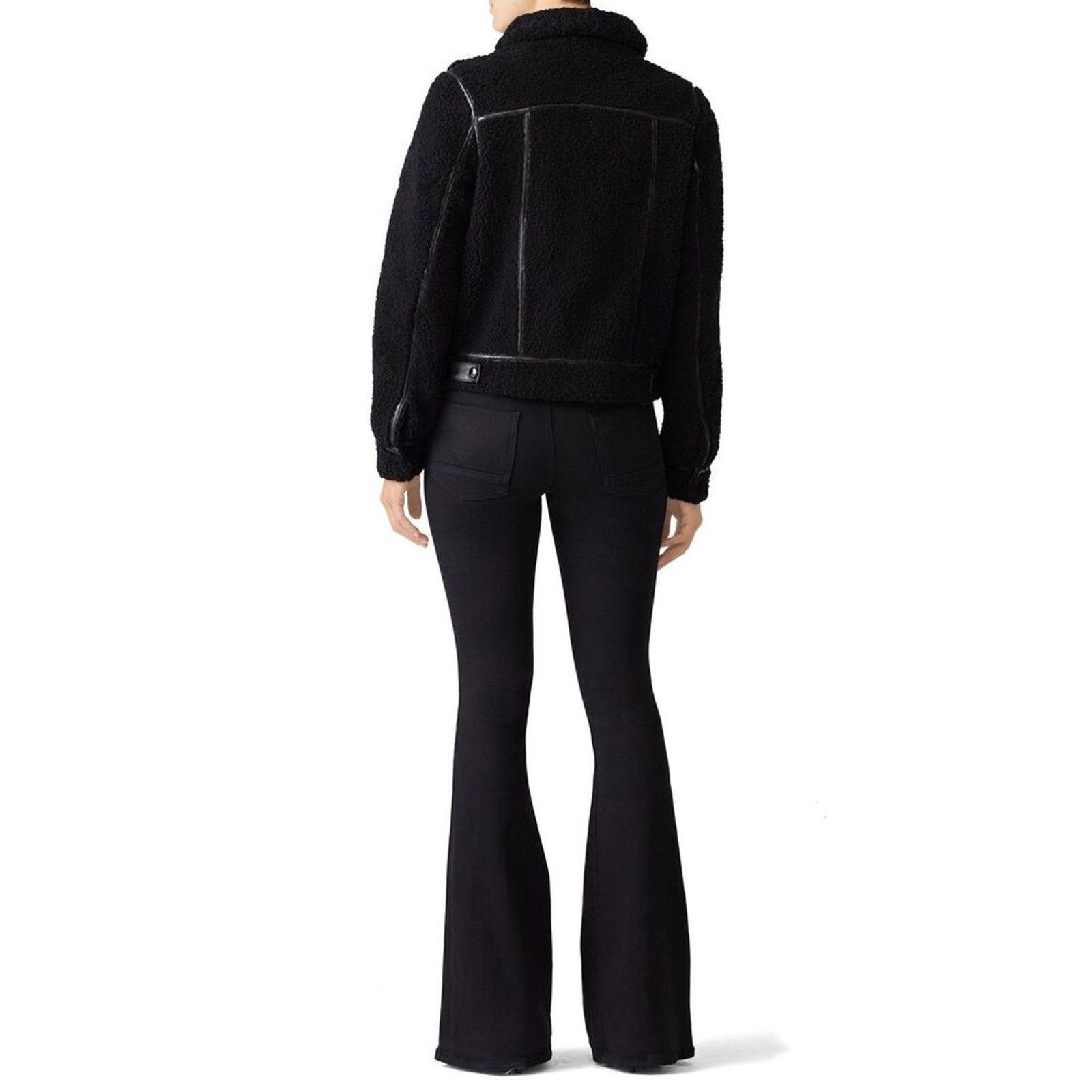 Rebecca Minkoff REBECCA MINKOFF Clark Faux shearling Trimmed Jacket XS Size XS / US 0-2 / IT 36-38 - 3 Thumbnail
