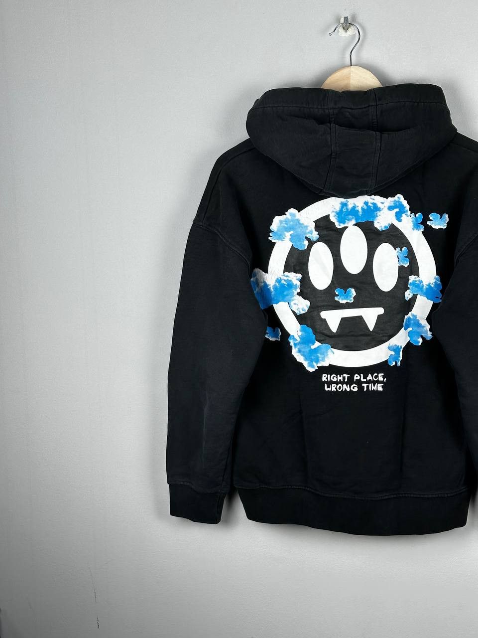 Barrow BARROW x CLOUD LOGO Black Oversized Heavyweight Hoodie Size L / US 10 / IT 46 - 11 Thumbnail