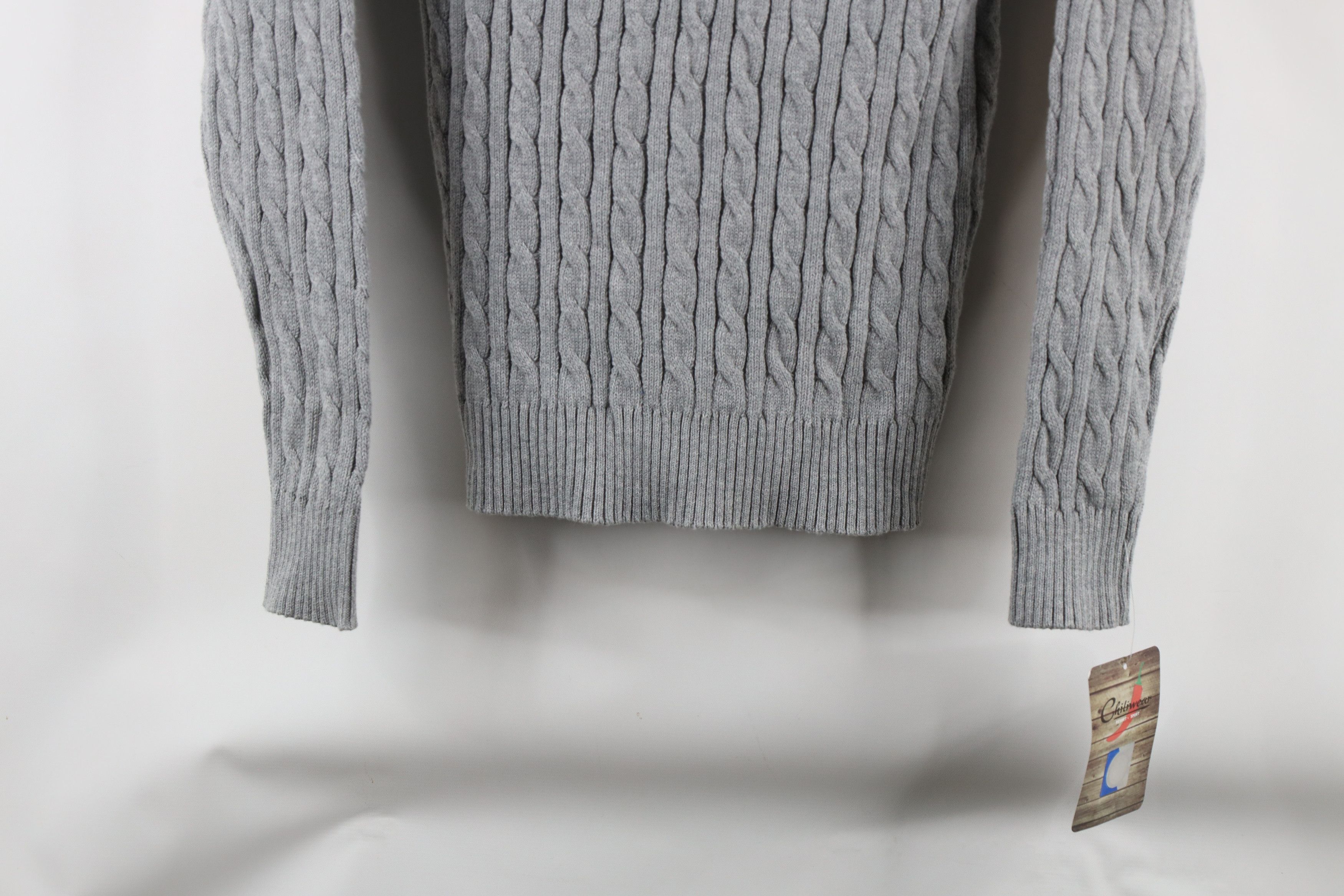 Vintage Deadstock Vintage of Michigan Block M Cable Knit Sweater Size XL / US 12-14 / IT 48-50 - 4 Thumbnail