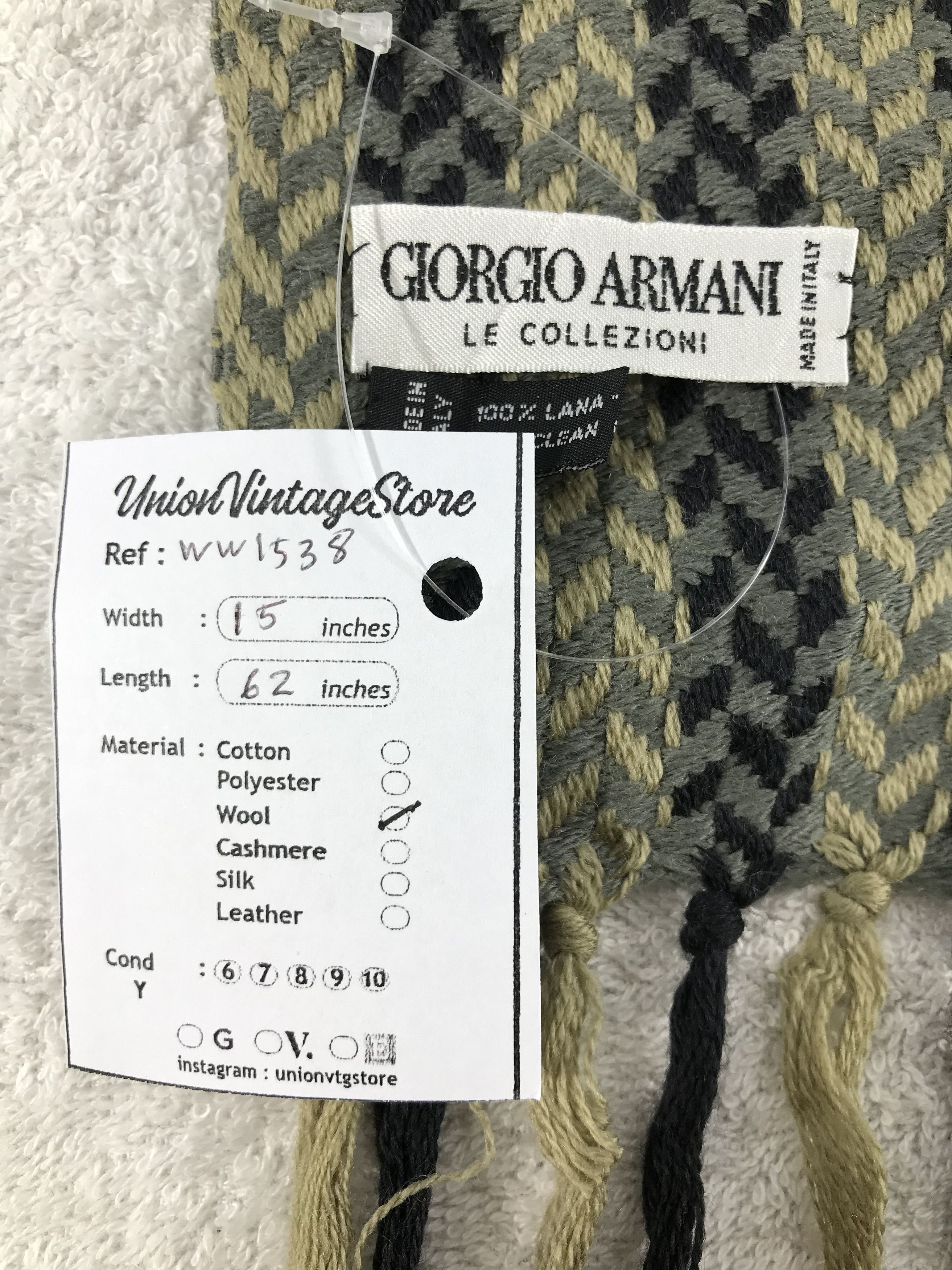Giorgio Armani Giorgio Armani Scarf / Muffler / Neckwear - WW1538 Size ONE SIZE - 4 Thumbnail