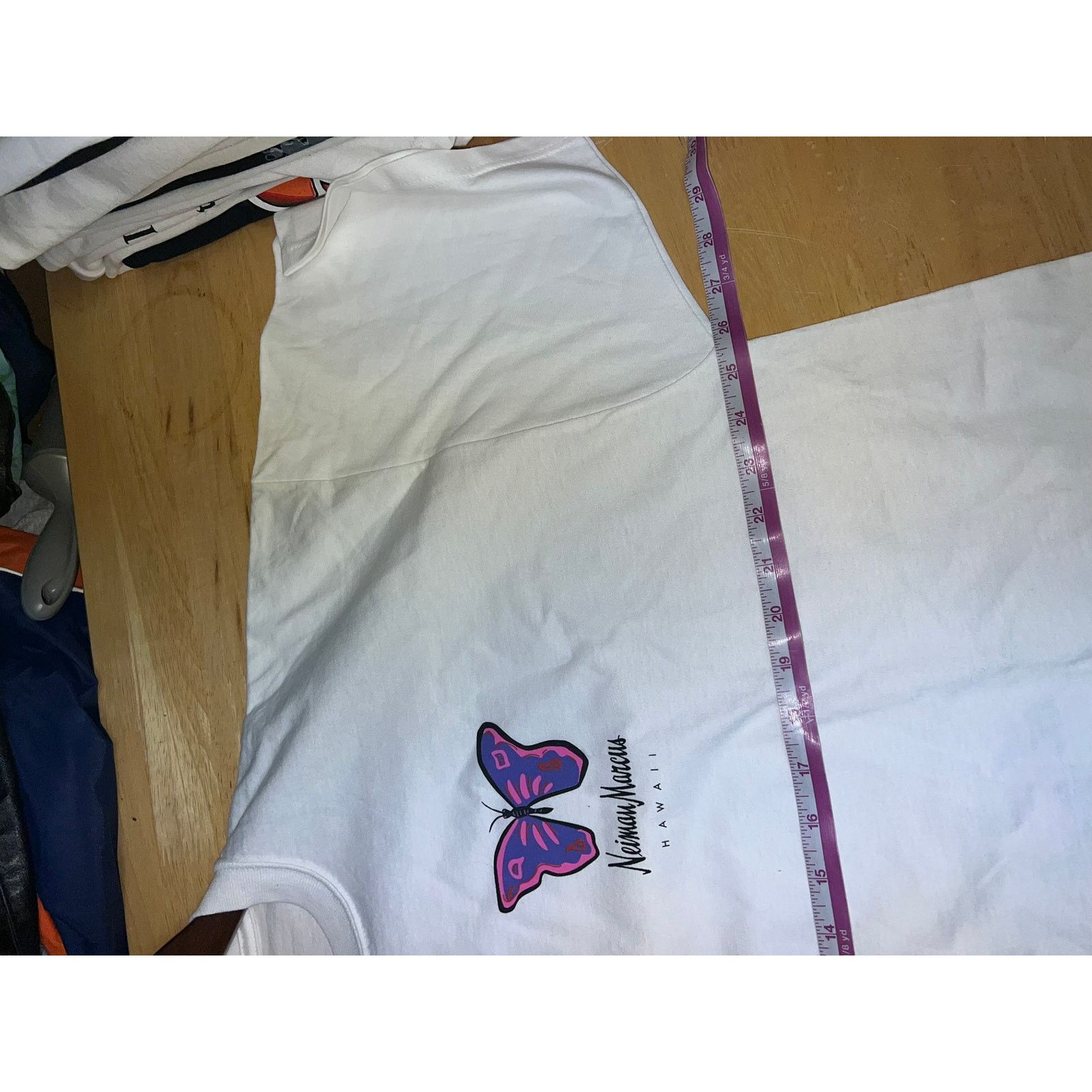 Jerzees Vintage Neiman Marcus Shirt Hawaii Butterfly Tee XL USA Size US XL / EU 56 / 4 - 6 Thumbnail
