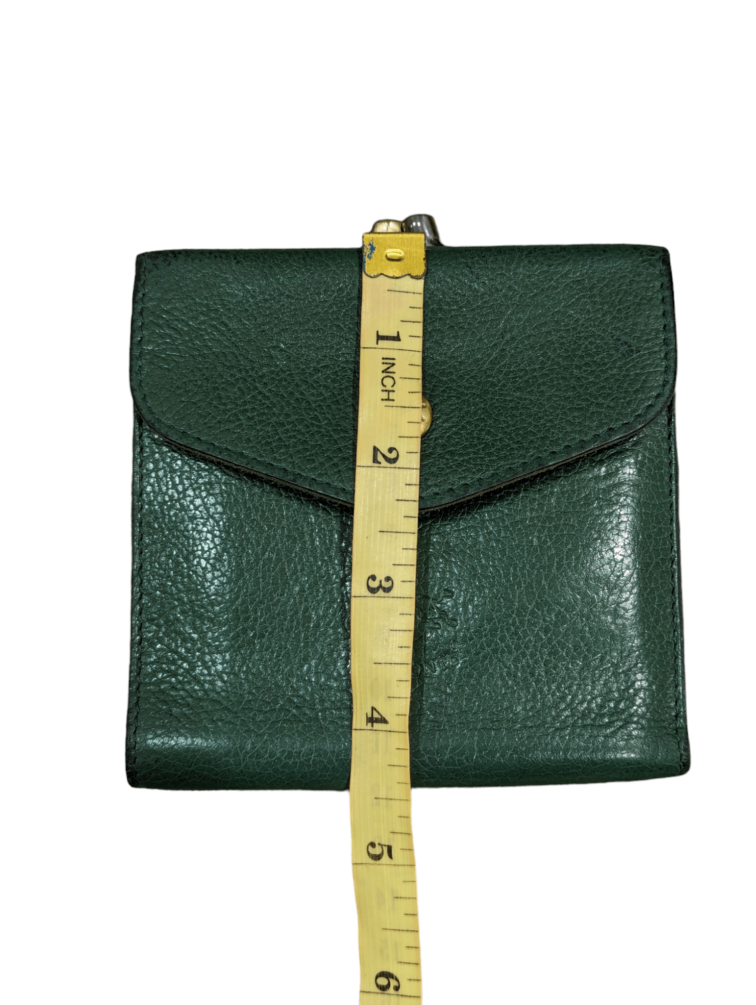 Il Bisonte Il Bisonte Purse Bi-fold Wallet Green Cowhide Size ONE SIZE - 14 Thumbnail