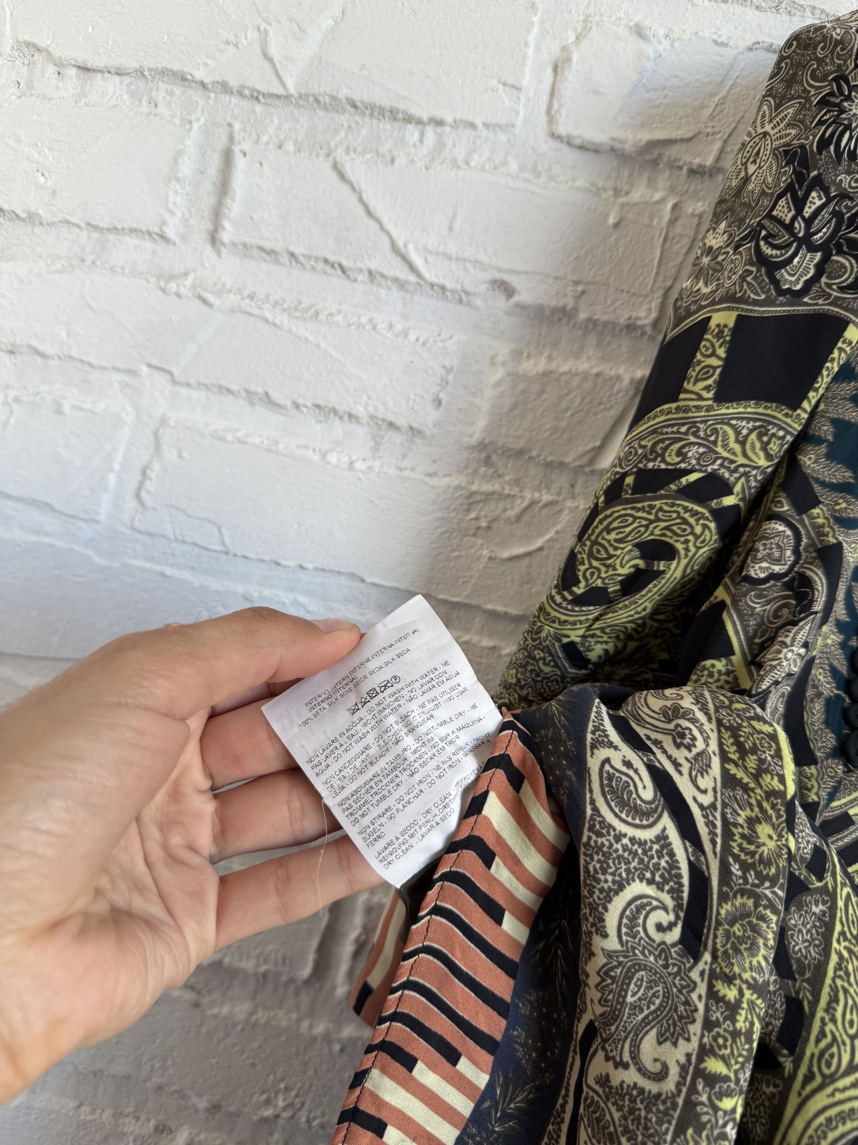 Etro ETRO Silk dress Boho Paisley Print Size M / US 6-8 / IT 42-44 - 5 Thumbnail