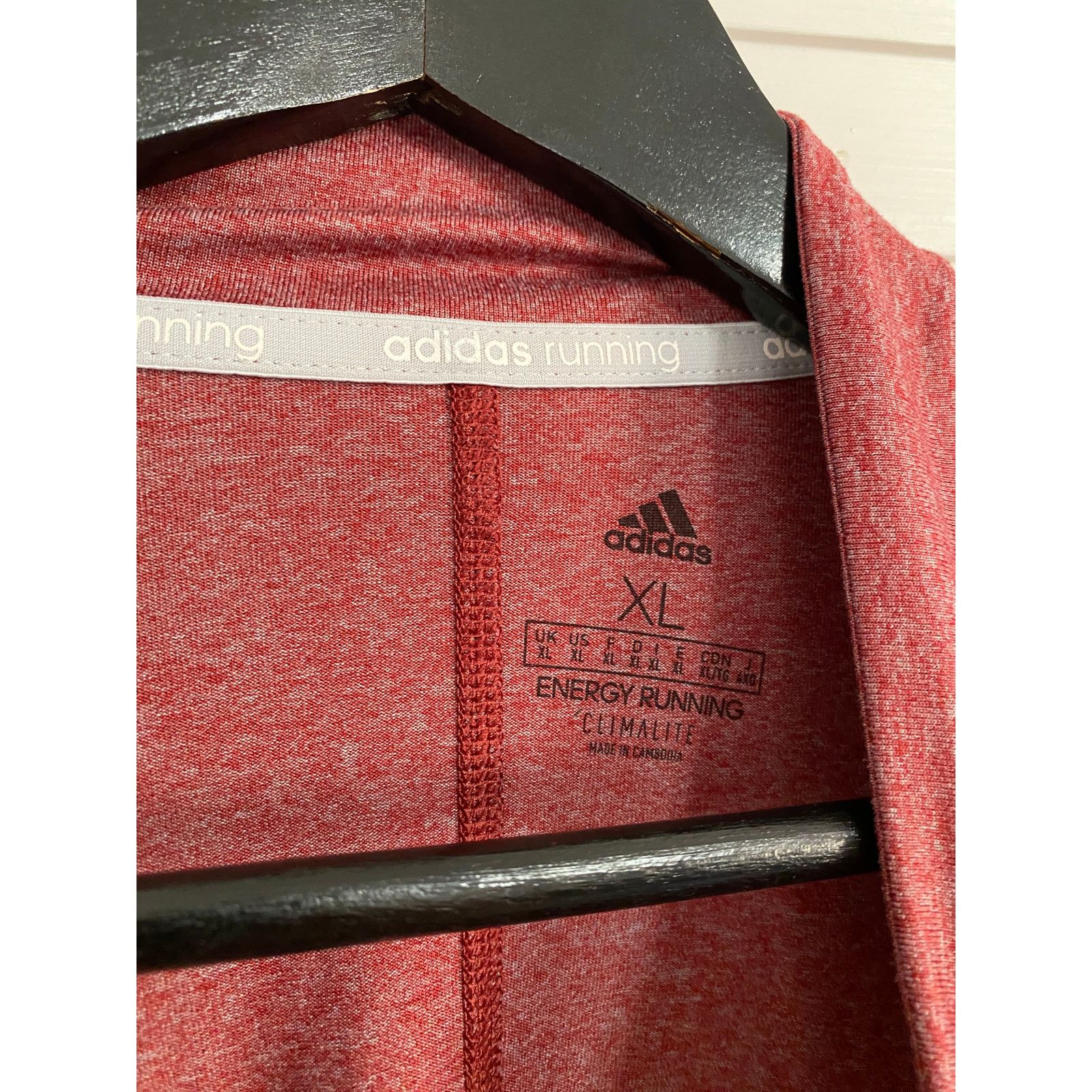 Adidas Adidas Climalite Red 1/4-zip Long-Sleeve Size XL Size US XL / EU 56 / 4 - 3 Thumbnail