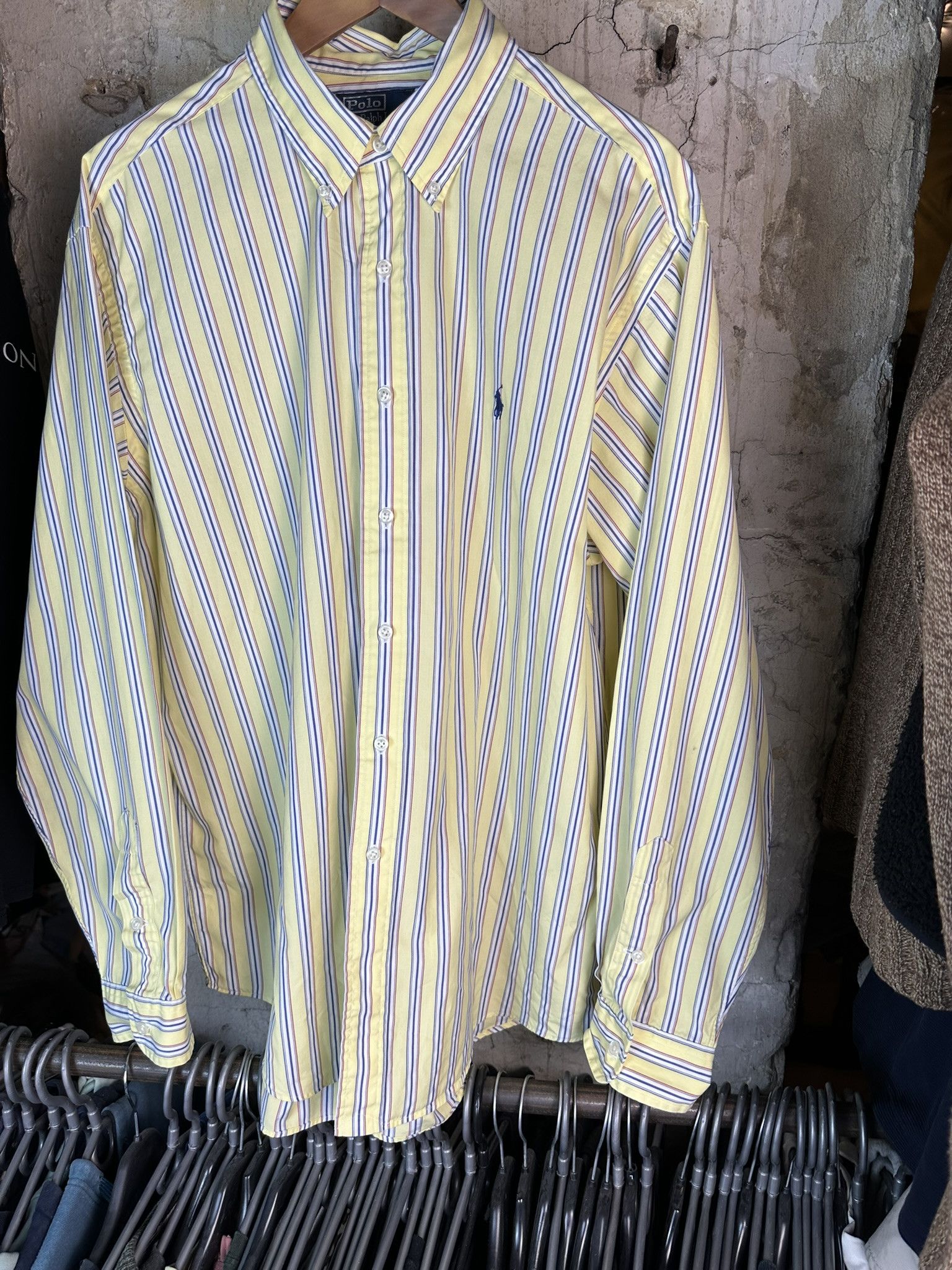 Polo Ralph Lauren Vintage Polo Ralph Lauren Stripped Button Up Shirt Size US XL / EU 56 / 4 - 3 Thumbnail