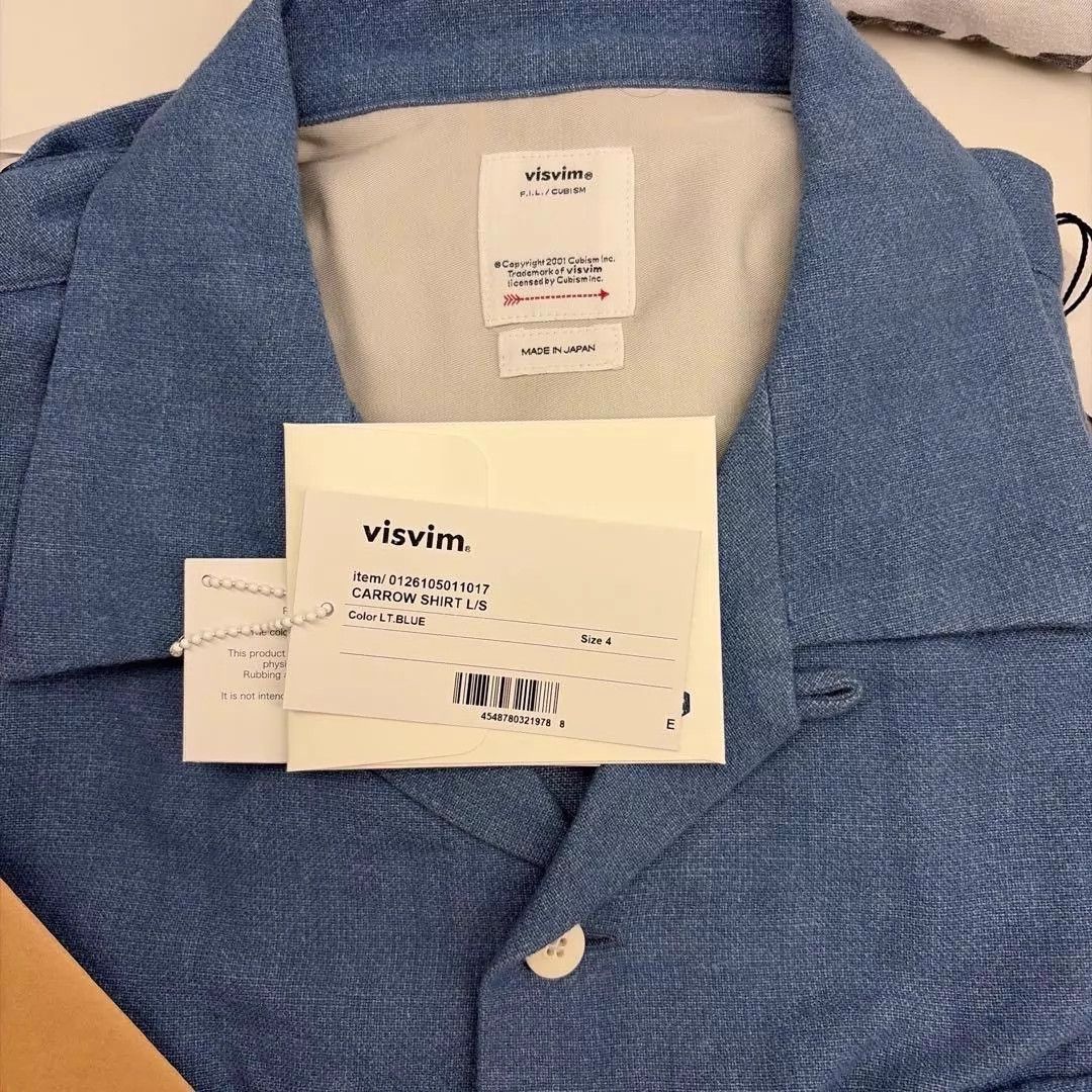 Visvim VISVIM 26SS CARROW SHIRTS 4 LT.BLUE Size US XL / EU 56 / 4 - 5 Thumbnail