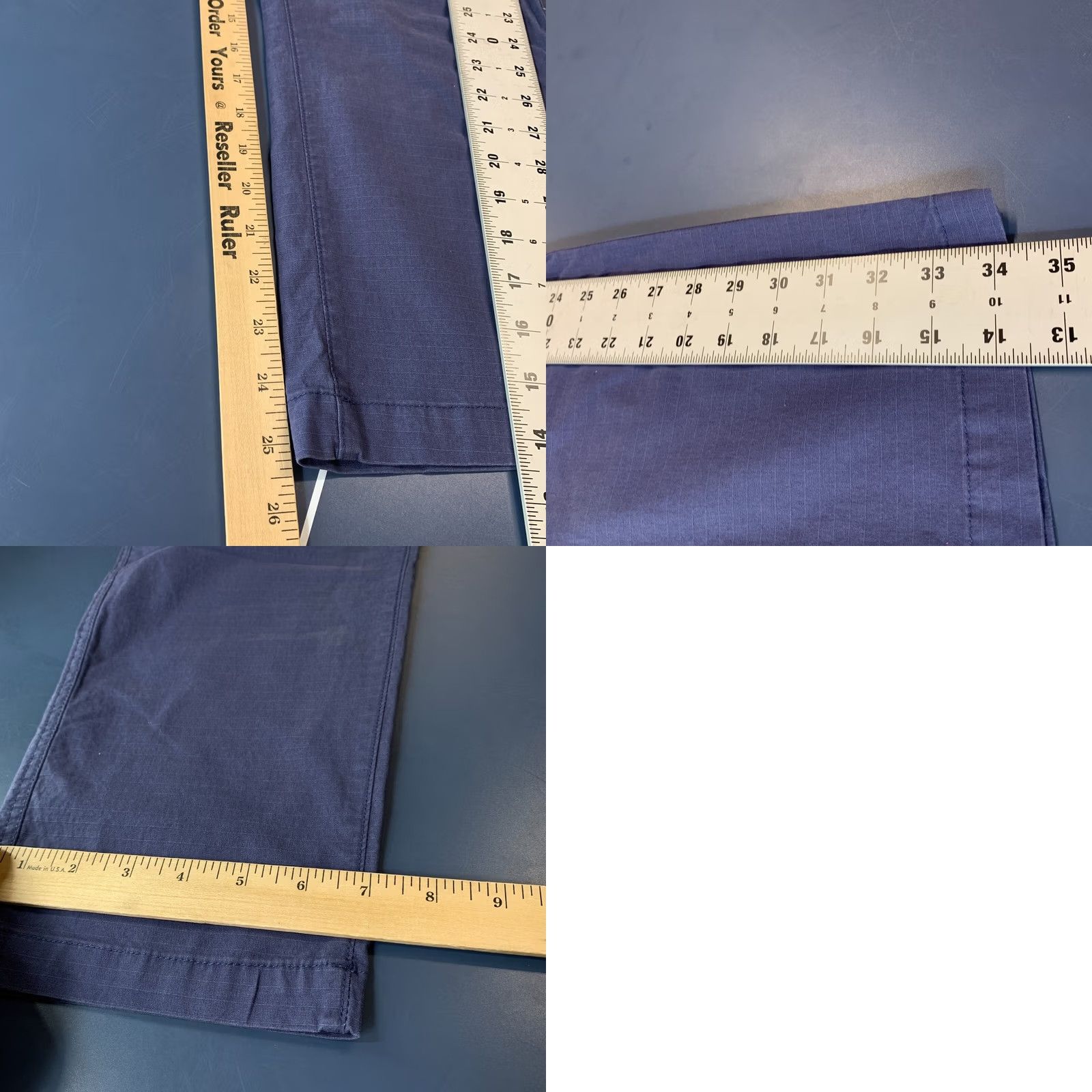 Eddie Bauer Eddie Bauer Rip Stop Ankle Pants Womens 10 Blue High Rise Straight 34x25 NWT Size 32" / US 10 / IT 46 - 10 Thumbnail