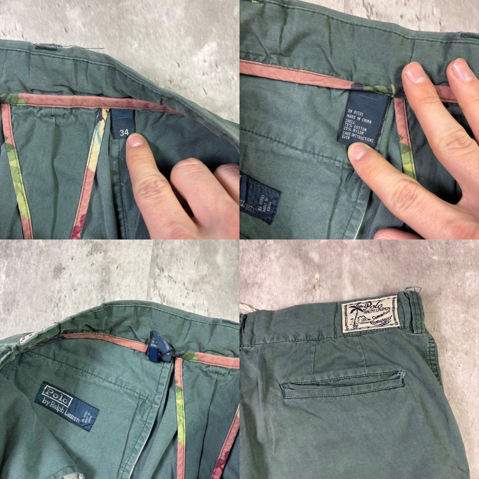 Polo Ralph Lauren Polo Ralph Lauren Mens Green Chino Shorts Size 34 Rope Drawstring Palm Tree Chino Casual Travel Mens 34 Green Polo Ralph Lauren Shirt? Size US S / EU 44-46 / 1 - 8 Thumbnail