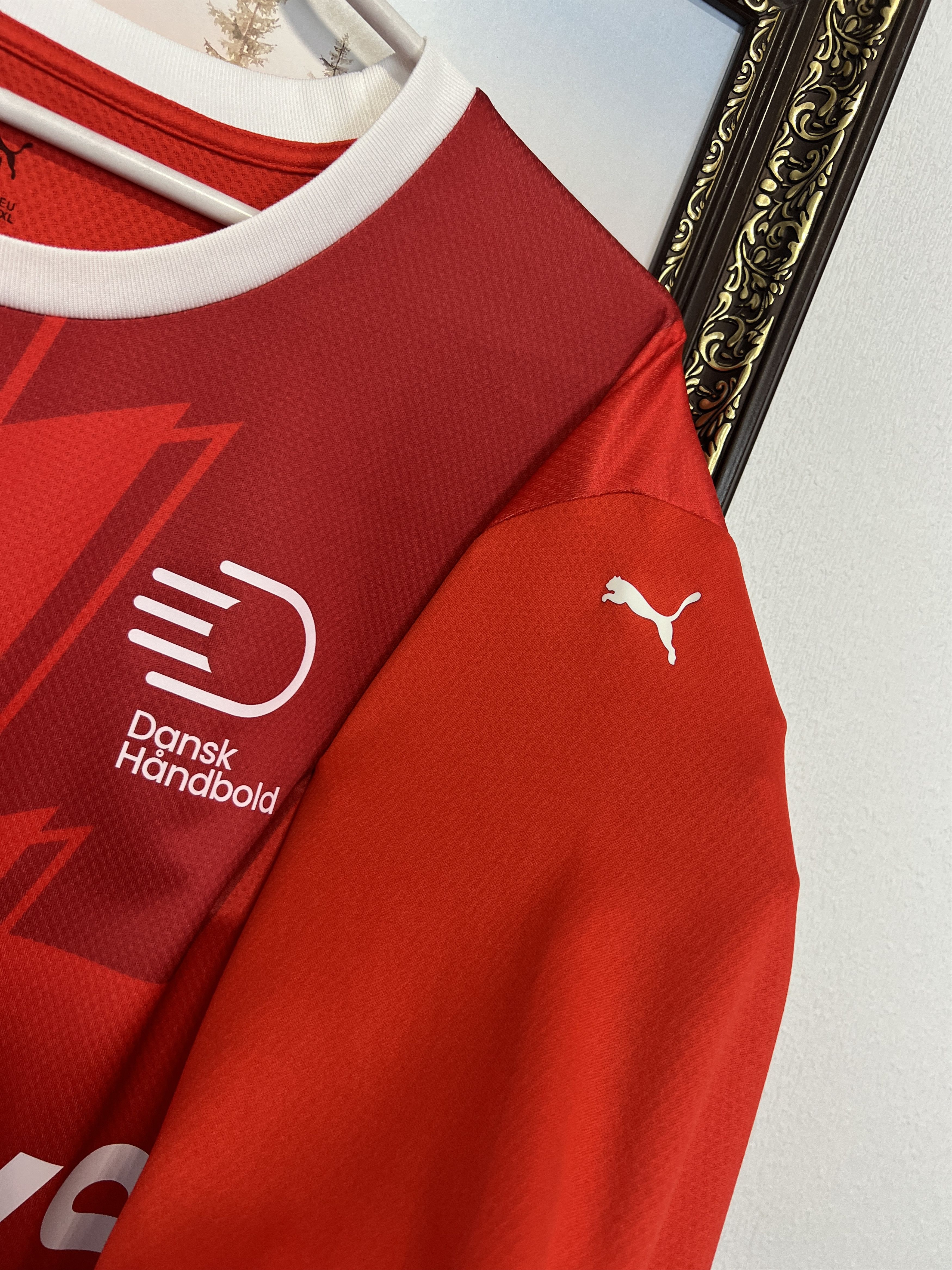 Puma Puma Denmark Handball Red Shirt Sport Trikot Jersey Athletic Size US XXL / EU 58 / 5 - 5 Thumbnail