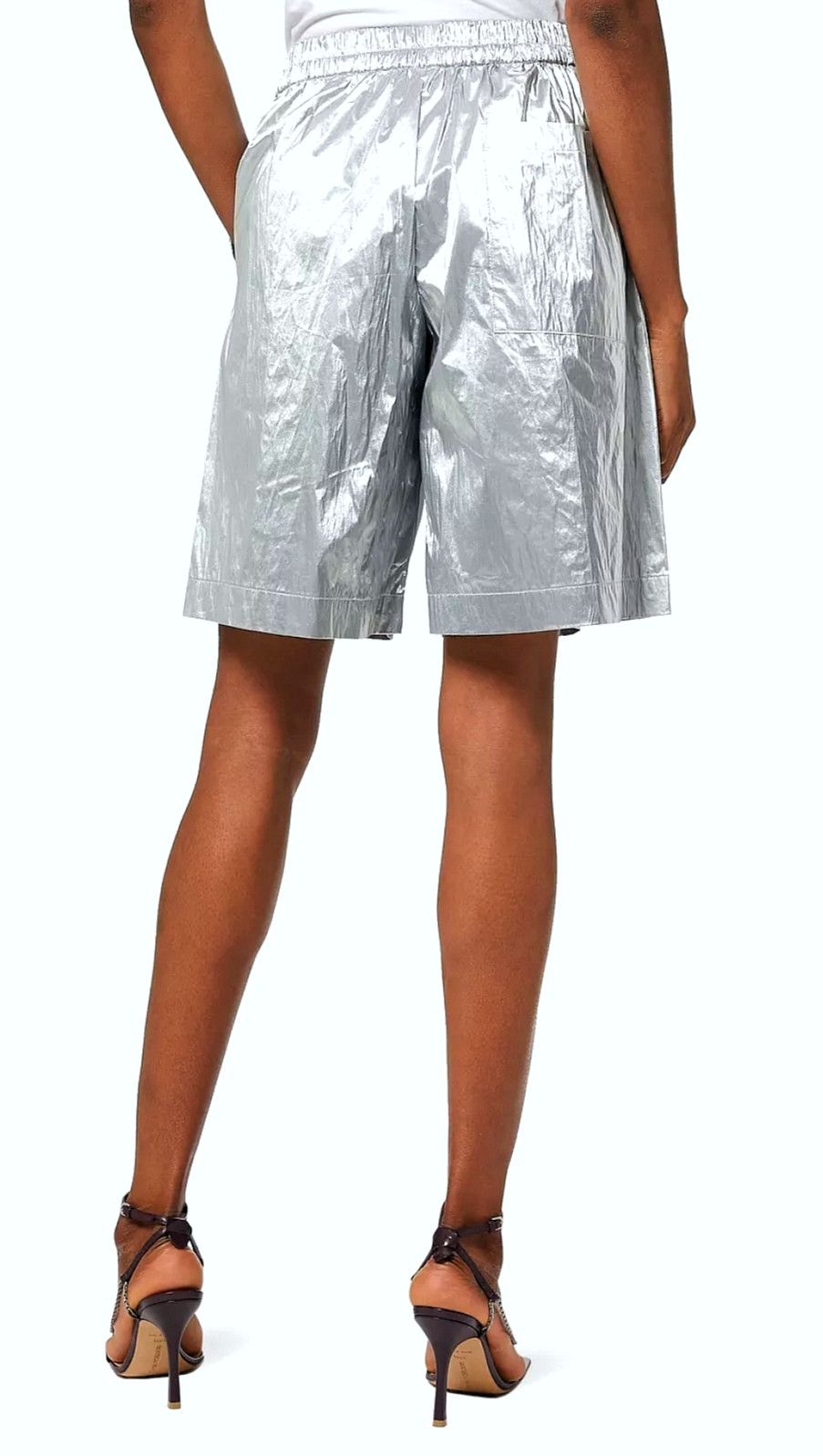 Dries Van Noten Silver bermudas Size 25" / US 0 / IT 36 - 13 Thumbnail