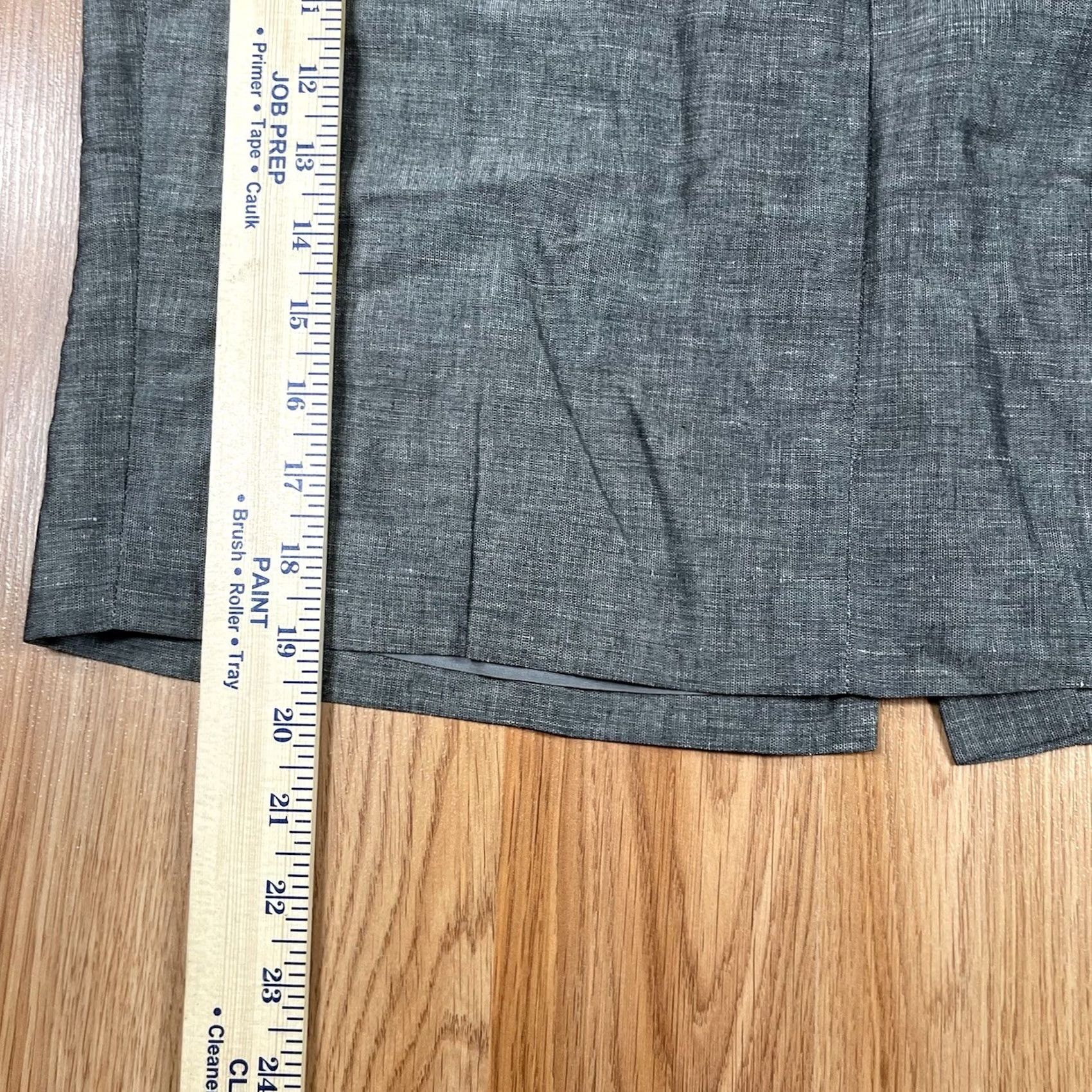 Ann Taylor Loft Ann Taylor Linen Blend Knee Length Skirt Womens Size 6 Gray Pencils Size 28" / US 6 / IT 42 - 7 Thumbnail