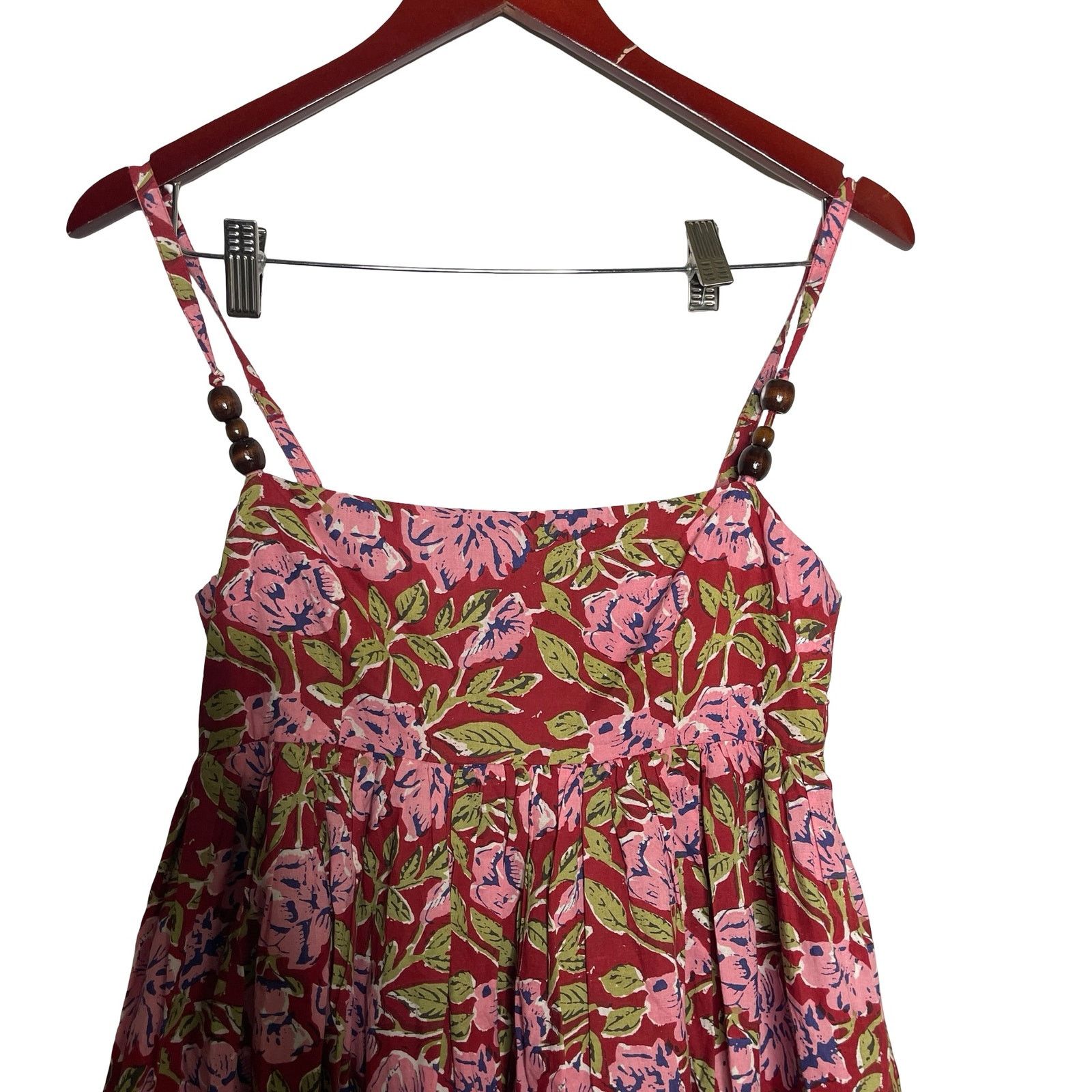 Other New Eddy GAVIN FRINGE MINI DRESS in RED/BLUSH FLORAL PRINT S Size S / US 4 / IT 40 - 6 Thumbnail